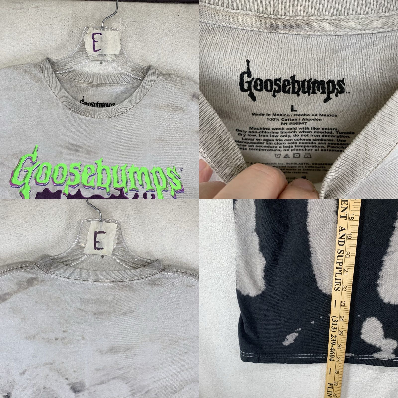 Etro VINTAGE Goosebumps T-Shirt Unisex Adults Medium Horror 90s Slappy Graphic Print Oversized Size US L / EU 52-54 / 3 - 8 Thumbnail