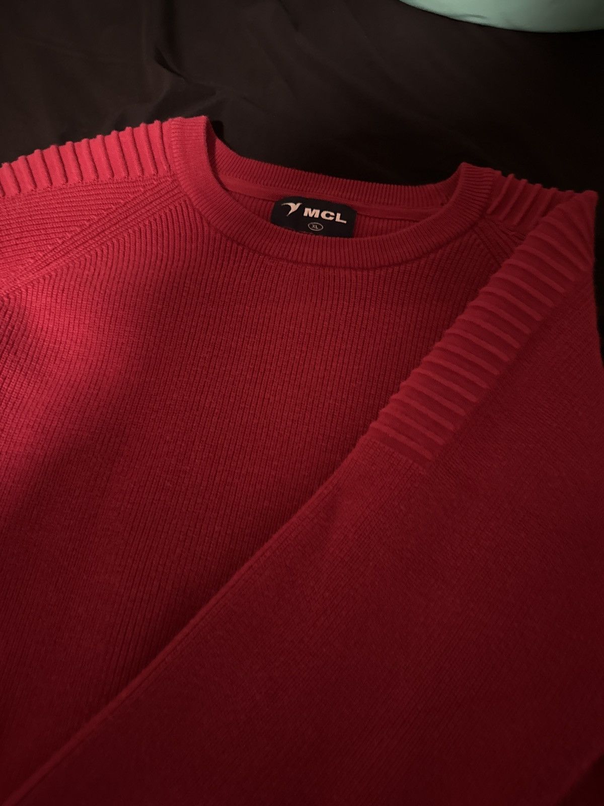 Vintage MCL Red Vintage Sweater Size US XL / EU 56 / 4 - 2 Thumbnail