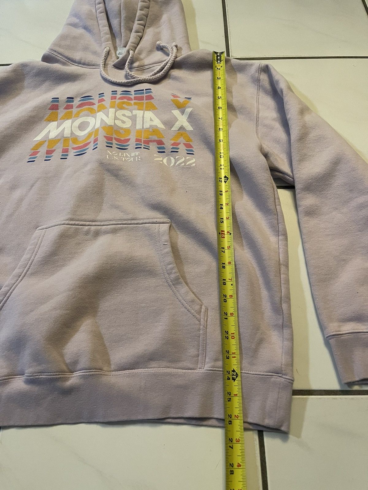 Band Tees × Vintage Monsta X Sweatshirt Lilac Purple 2022 US Tour Hoodie K-Pop Size US L / EU 52-54 / 3 - 5 Thumbnail