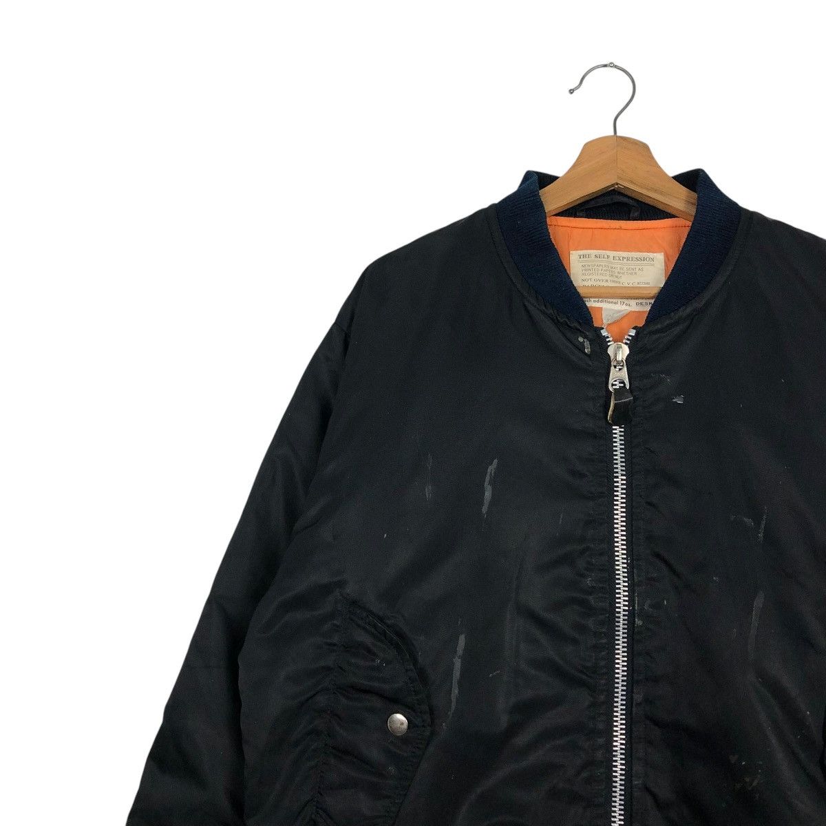 Japanese Brand 🔥VINTAGE BOMBER JACKET MA-1 MILITARY IRISH ISSEY MIYAKE Size US M / EU 48-50 / 2 - 9 Thumbnail