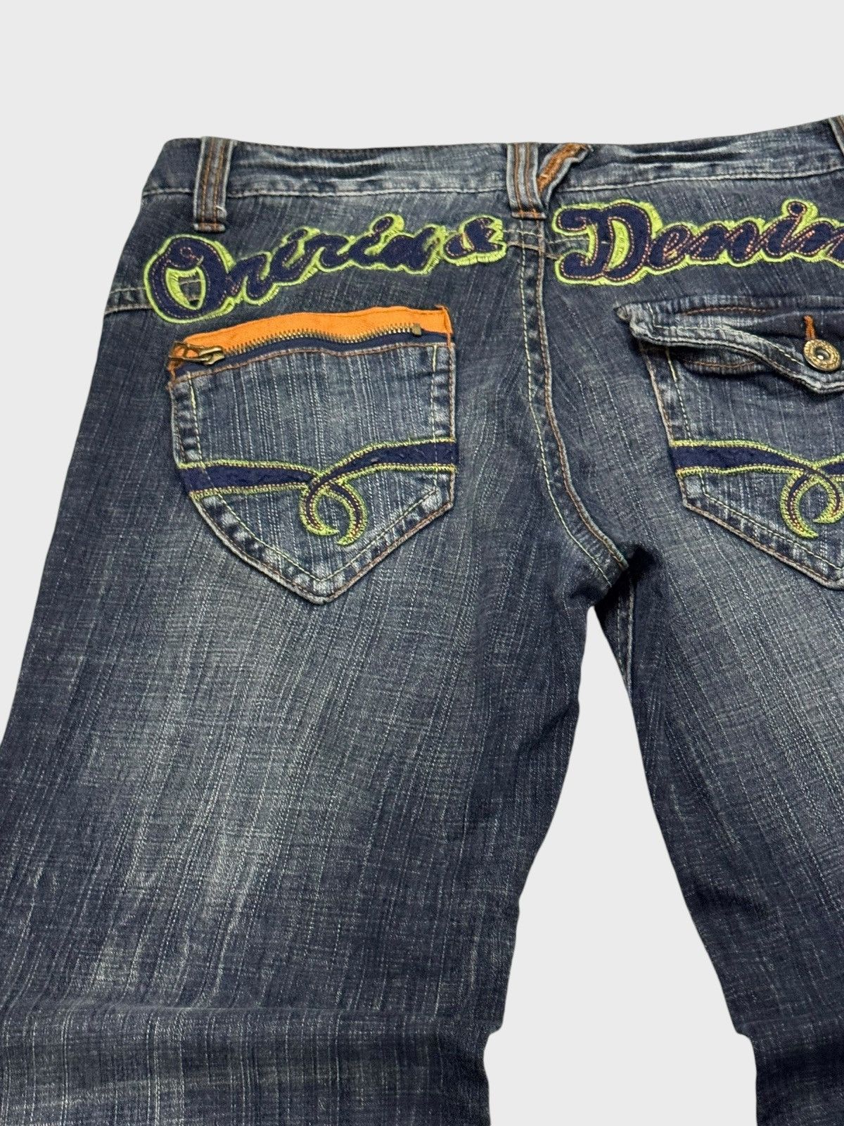 Hysteric Glamour × Le Grande Bleu (L.G.B.) × Vintage FLARE ORIRIN DENIM EMBROIDERY BOOT CUT DENIM Size US 31 - 10 Thumbnail