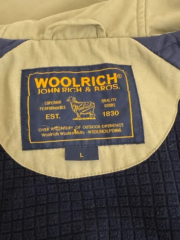 Woolrich Woolen Mills Woolrich Giubbotto Caldo Beige/Blu Taglia L Size US L / EU 52-54 / 3 - 9 Thumbnail