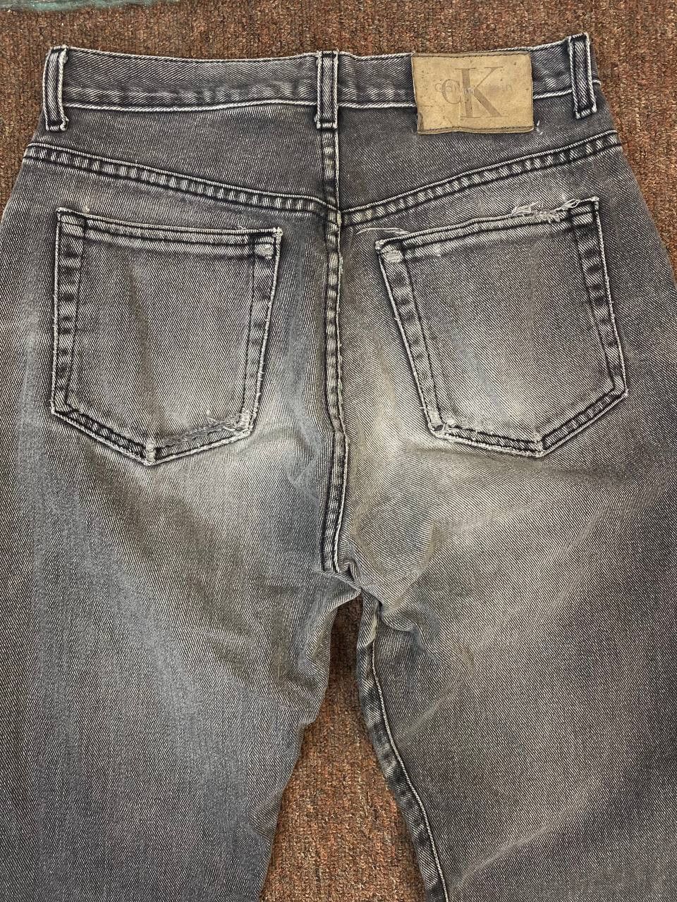 vintage calvin klein distressed denim made in usa