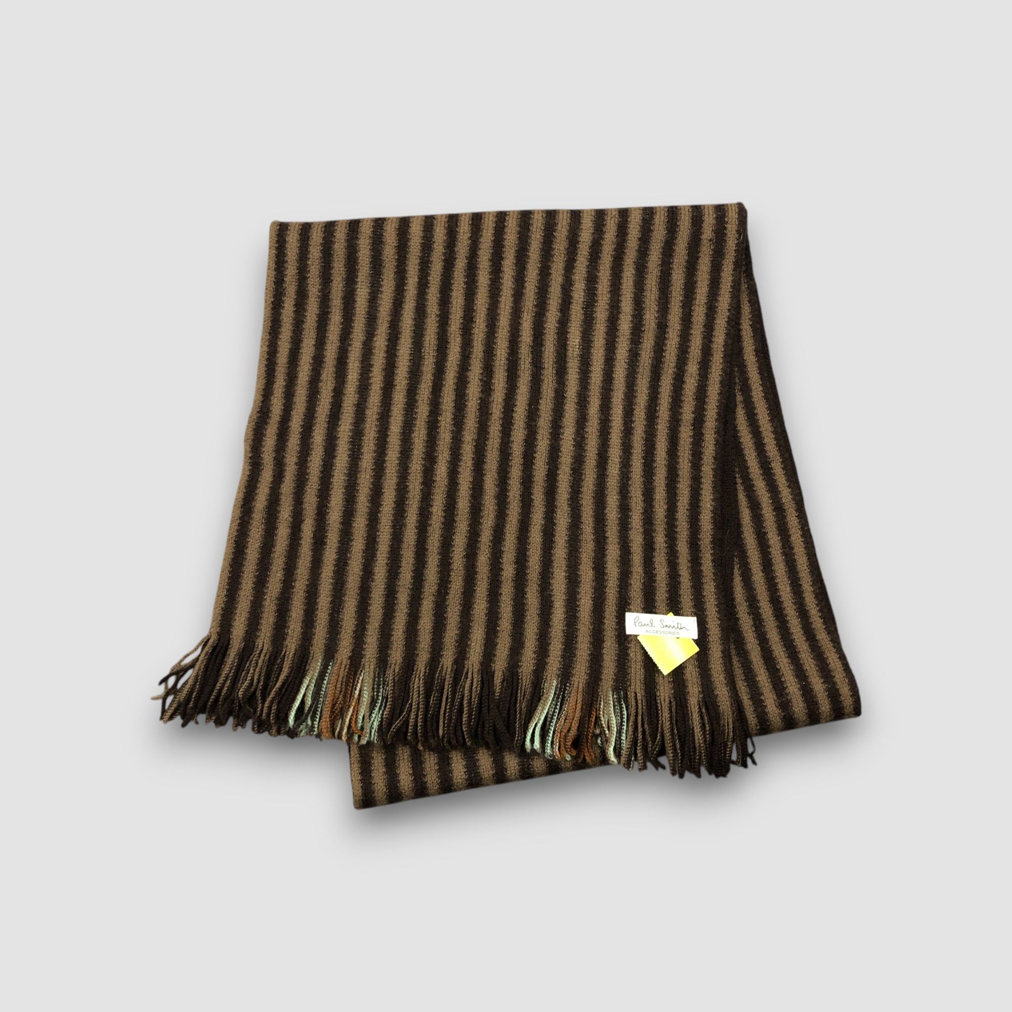 Paul Smith Vintage Paul Smith Scarf Wool Reversible Ribbed Knit Scarve Size ONE SIZE - 4 Thumbnail