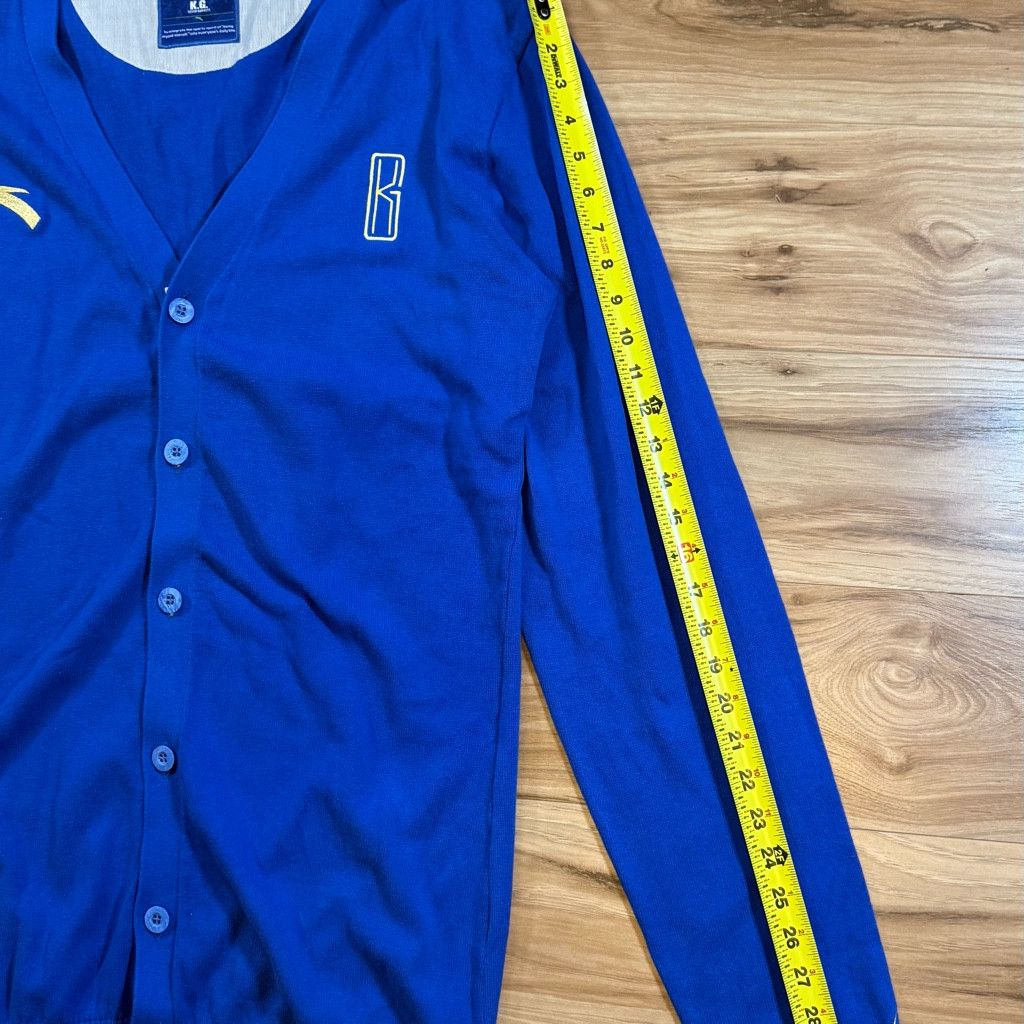 Jordan Brand ANTA Men’s L Kevin Garnett Wool Cardigan Blue Sweater Size US L / EU 52-54 / 3 - 7 Thumbnail
