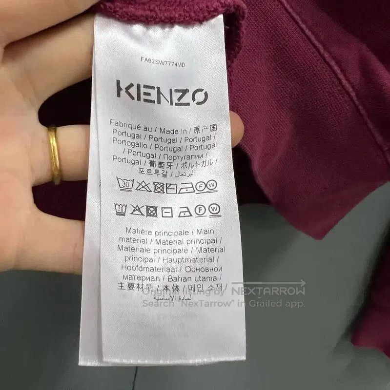 Kenzo Kenzo Red Cotton Cropped Hoodie for Women . Size S / US 4 / IT 40 - 3 Thumbnail