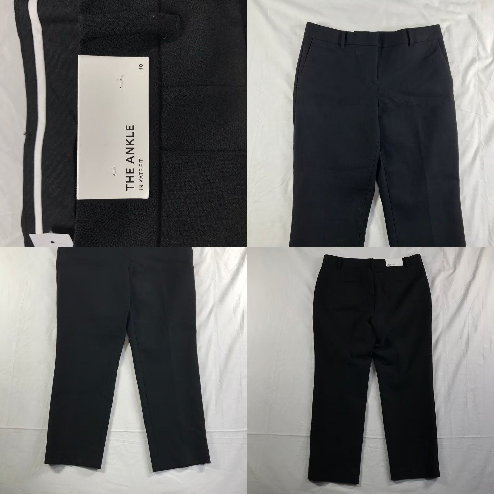 Ann Taylor Ann Taylor Kate Fit Ankle Pants Womens Black Trousers 10 Size 32" / US 10 / IT 46 - 8 Thumbnail