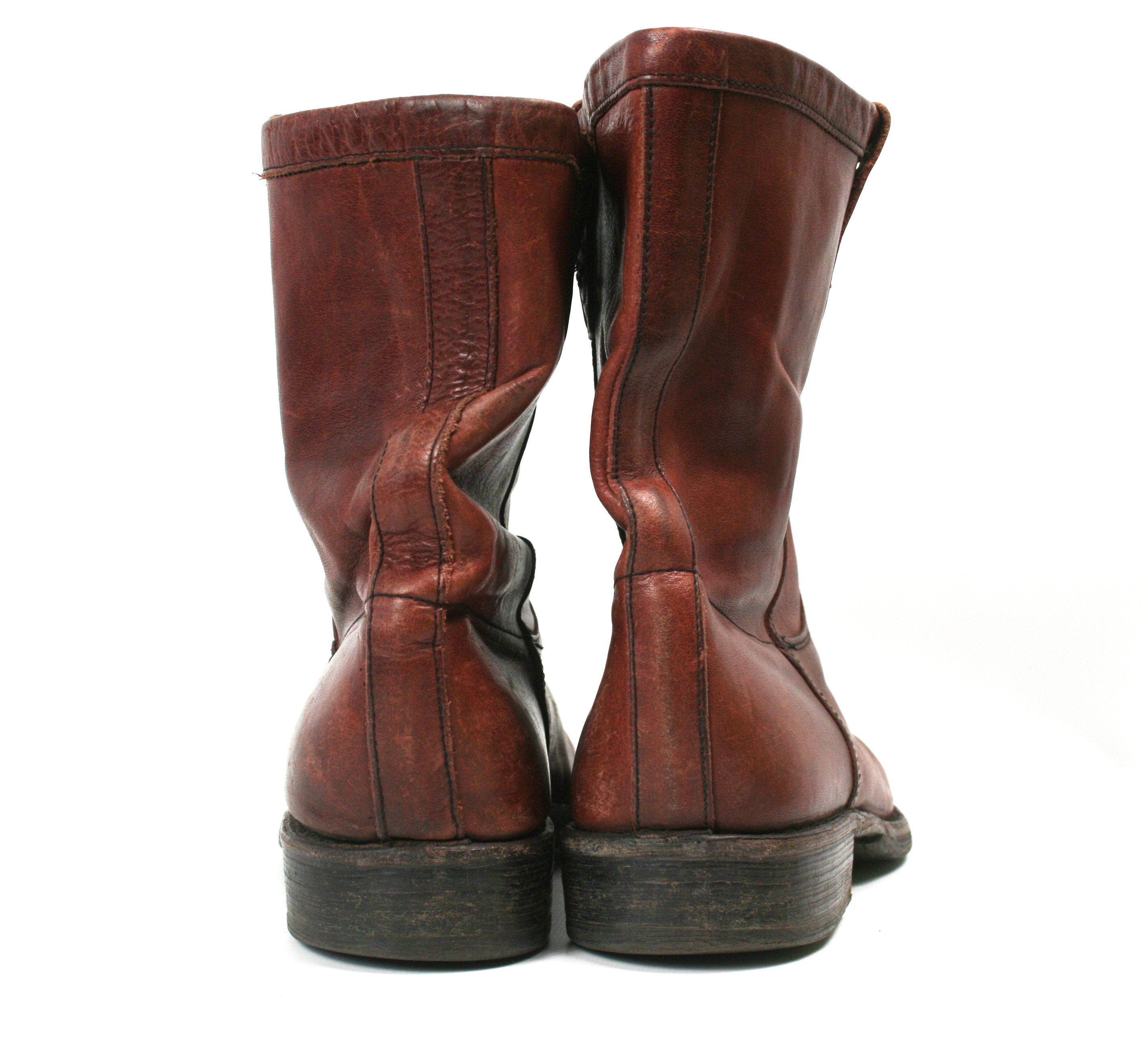 Fiorentini + Baker Biker Grunge Leather Ankle Boots Size US 7 / EU 40 - 8 Thumbnail