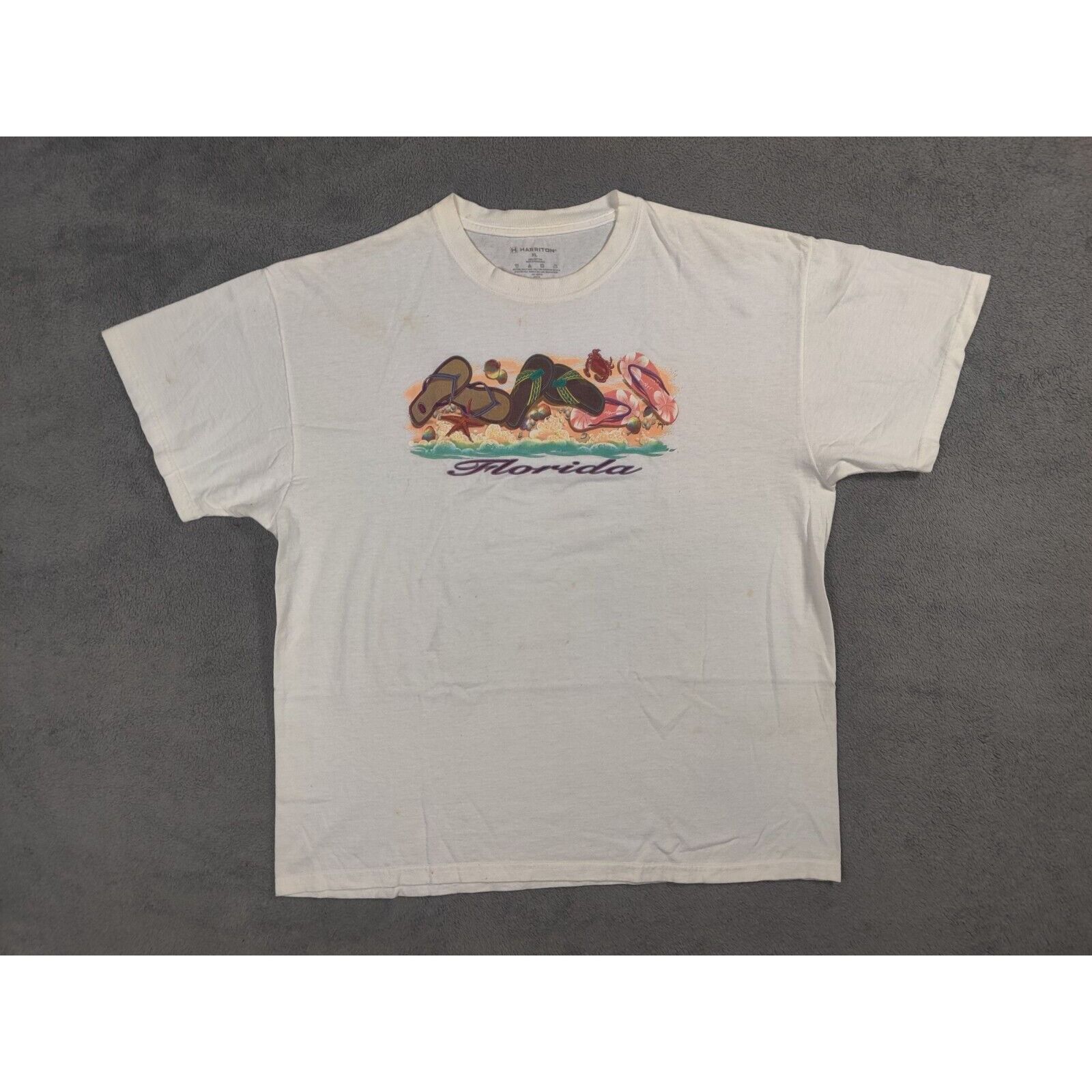 Other Florida Shirt Adult Mens XL Spell Out Beach Sand Sandalsa Size US XL / EU 56 / 4 - 1 Thumbnail