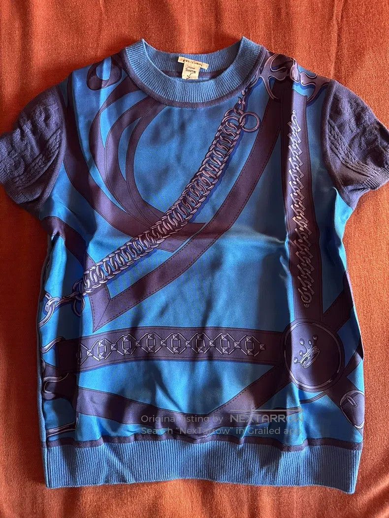 Hermes Silk and Wool Knit Short Sleeve