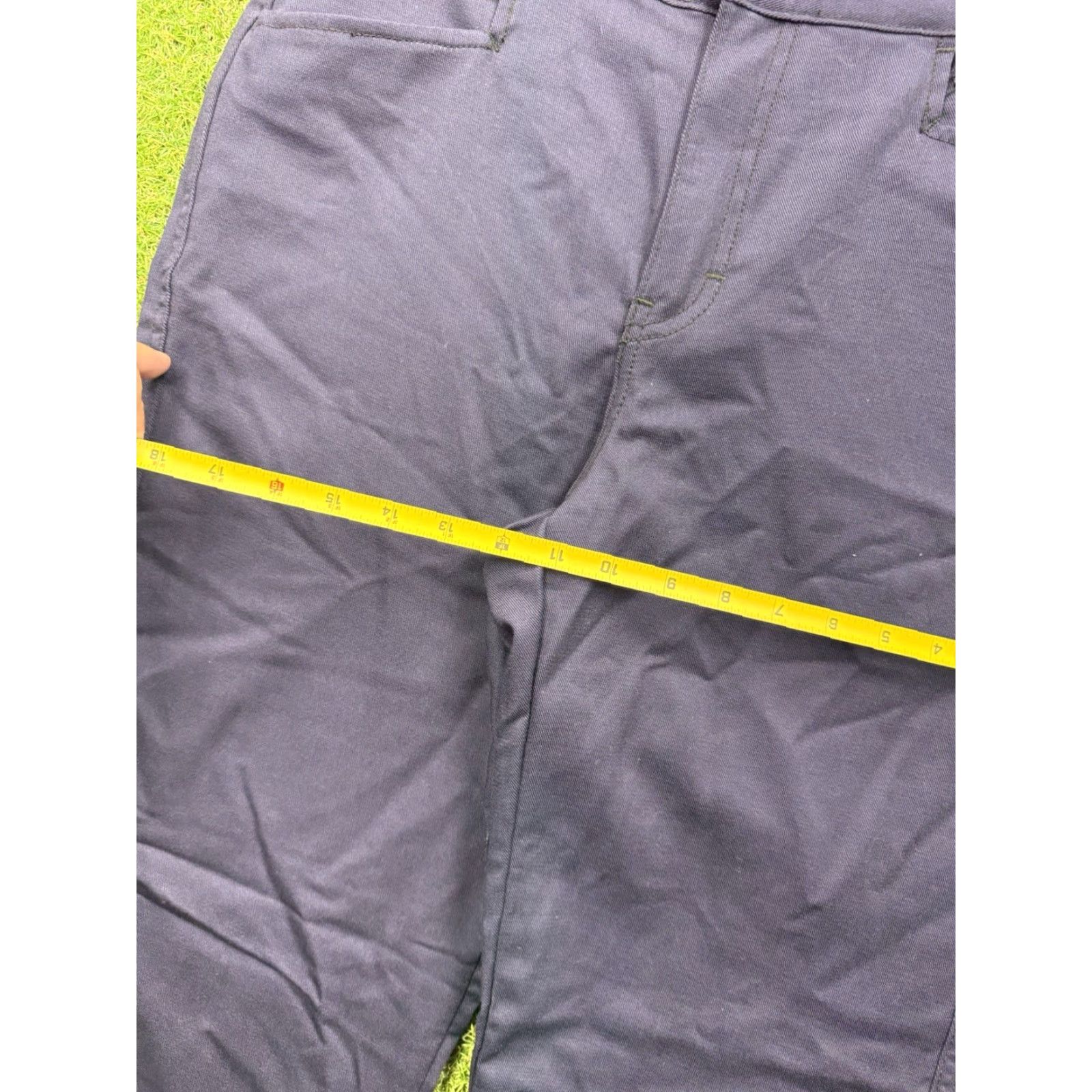 Vintage Drifire Cargo Pants Womens 10 Regular Khaki Blue Solid 5-Pocket College Size 32" / US 10 / IT 46 - 3 Thumbnail