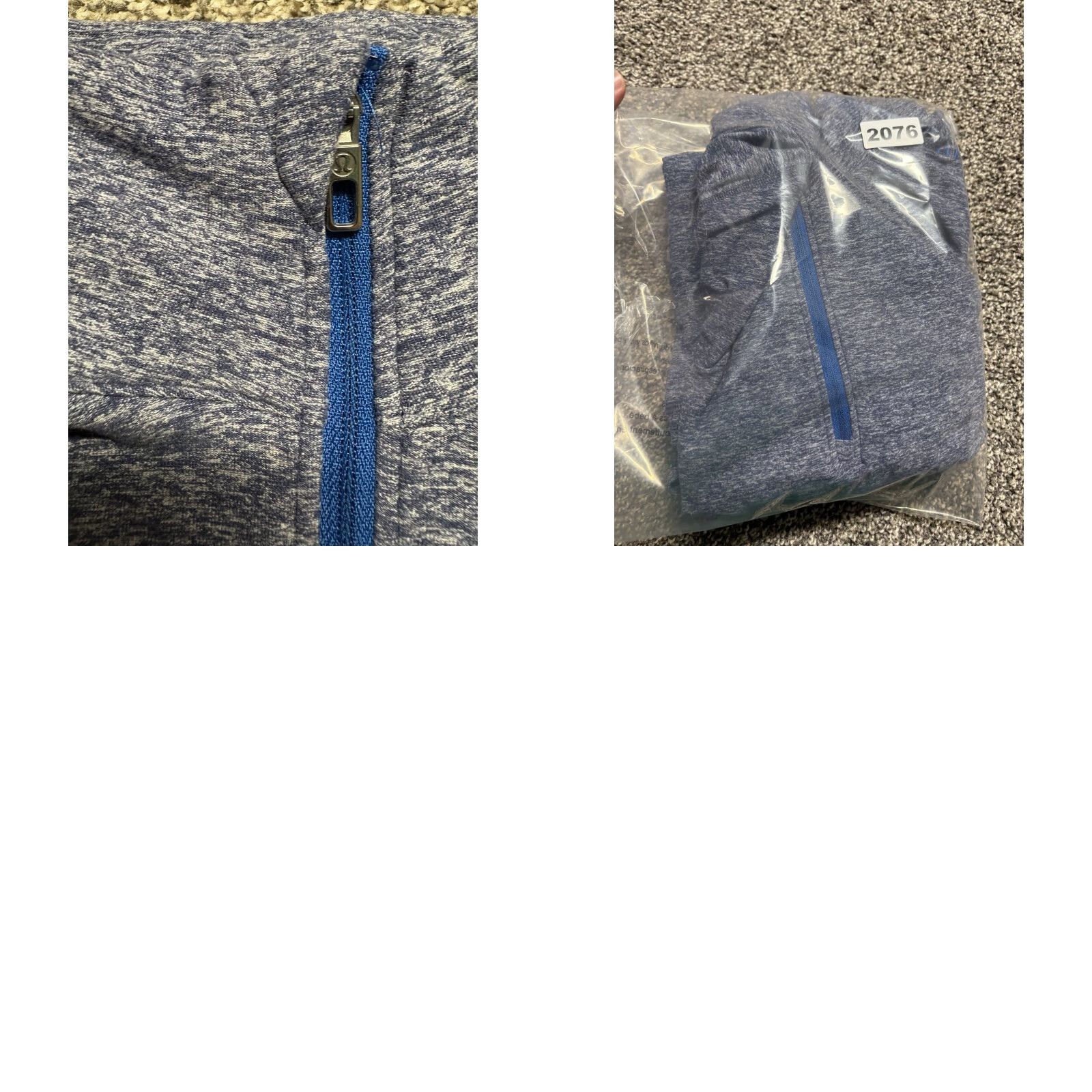 Lululemon Lululemon 1/4 Zip Pullover Mens Small Blue Heather Running Thumb Straps in Cuff Size US S / EU 44-46 / 1 - 9 Thumbnail