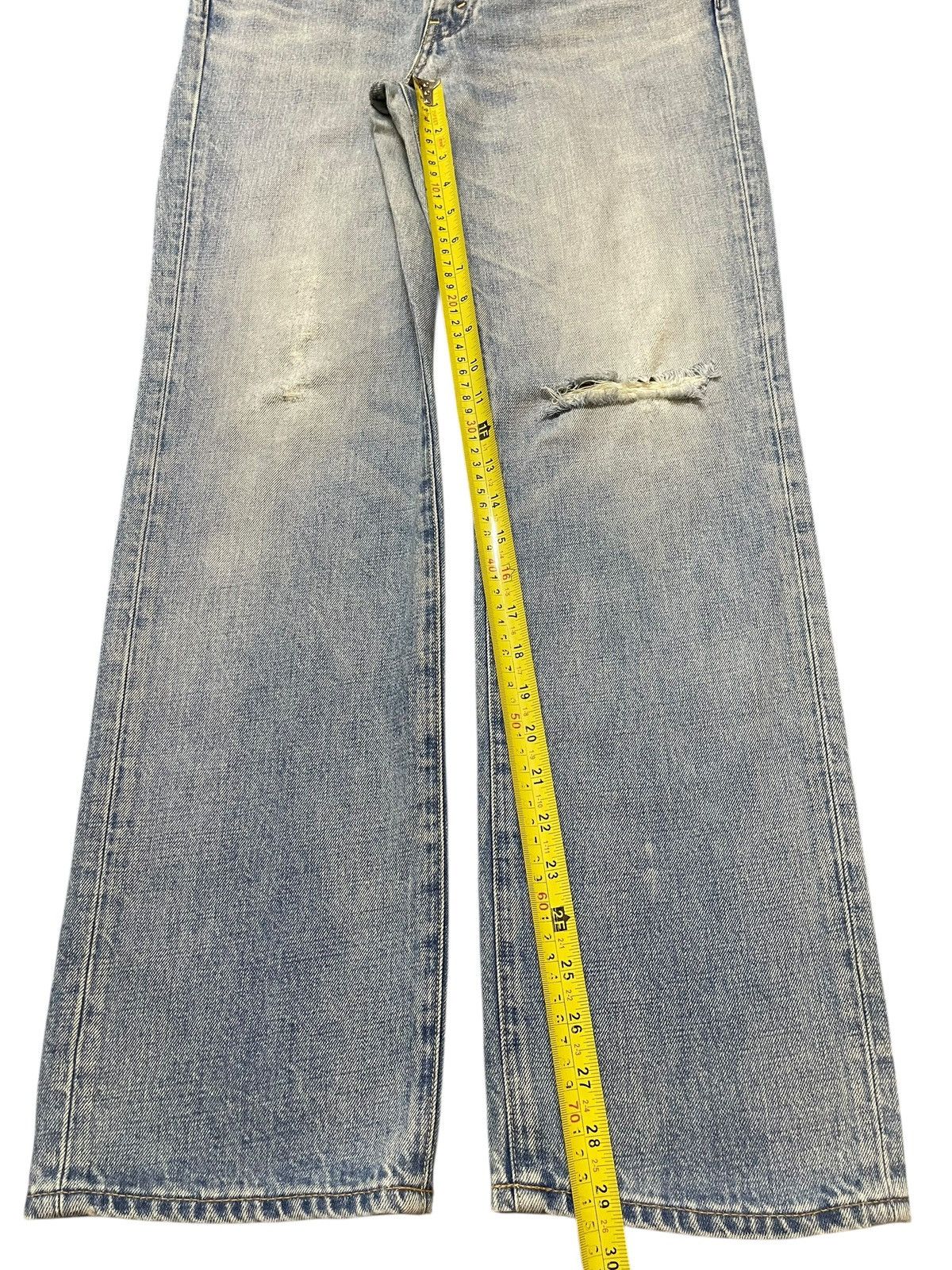 Levi's Vintage Y2K Levis 503 Blue Faded Wash Distress Loose Jeans Size US 32 / EU 48 - 13 Thumbnail