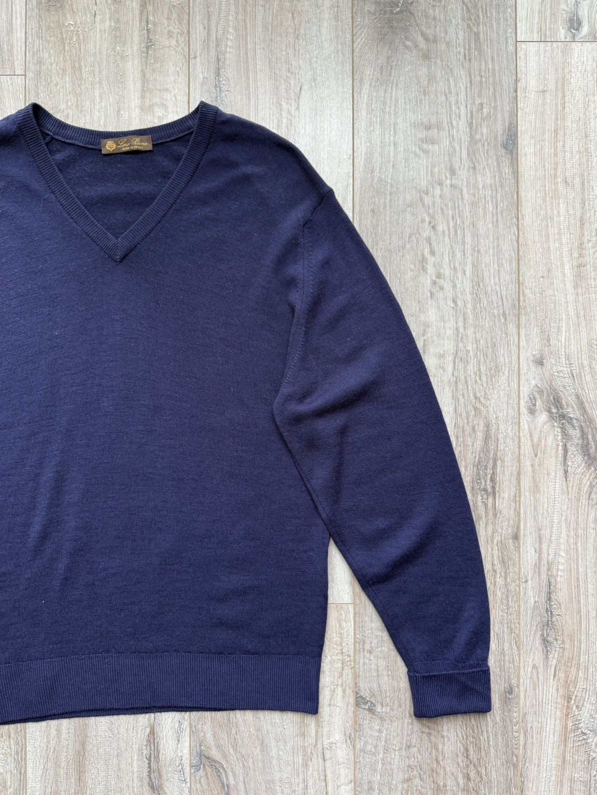 Loro Piana Loro Piana 100% Wool V neck pullover Size US L / EU 52-54 / 3 - 4 Thumbnail