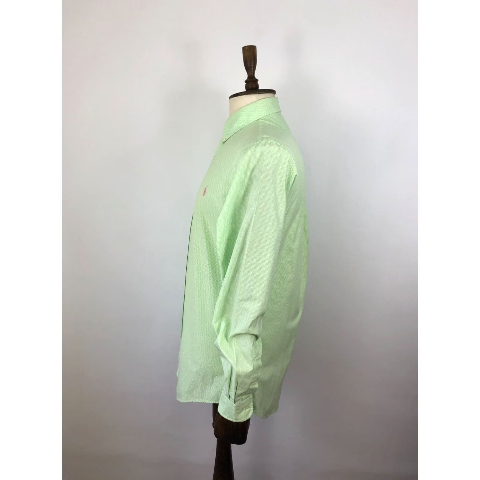 Ralph Lauren Ralph Lauren Shirt Mens 15.5 Green Men Size Cotton Micro Check Size US L / EU 52-54 / 3 - 2 Thumbnail