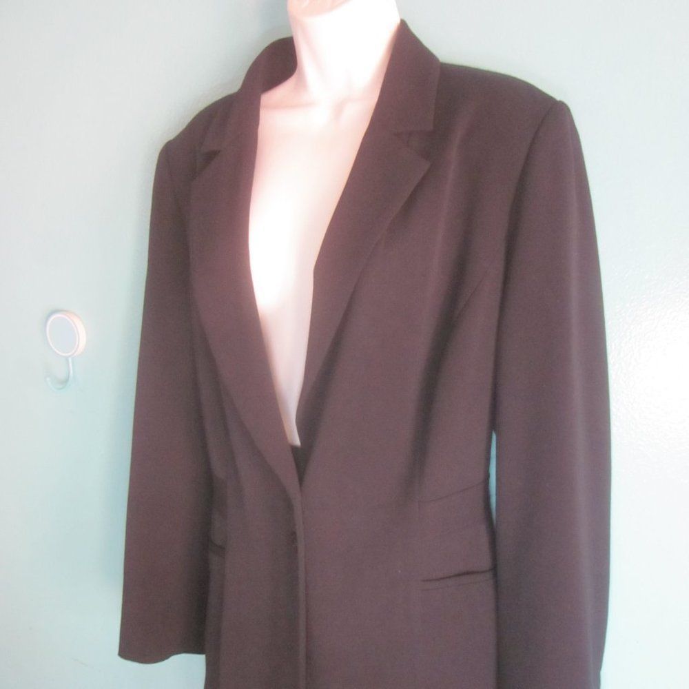 Vintage Venezia Vintage Long Black Coat Size 14 Size L / US 10 / IT 46 - 9 Thumbnail
