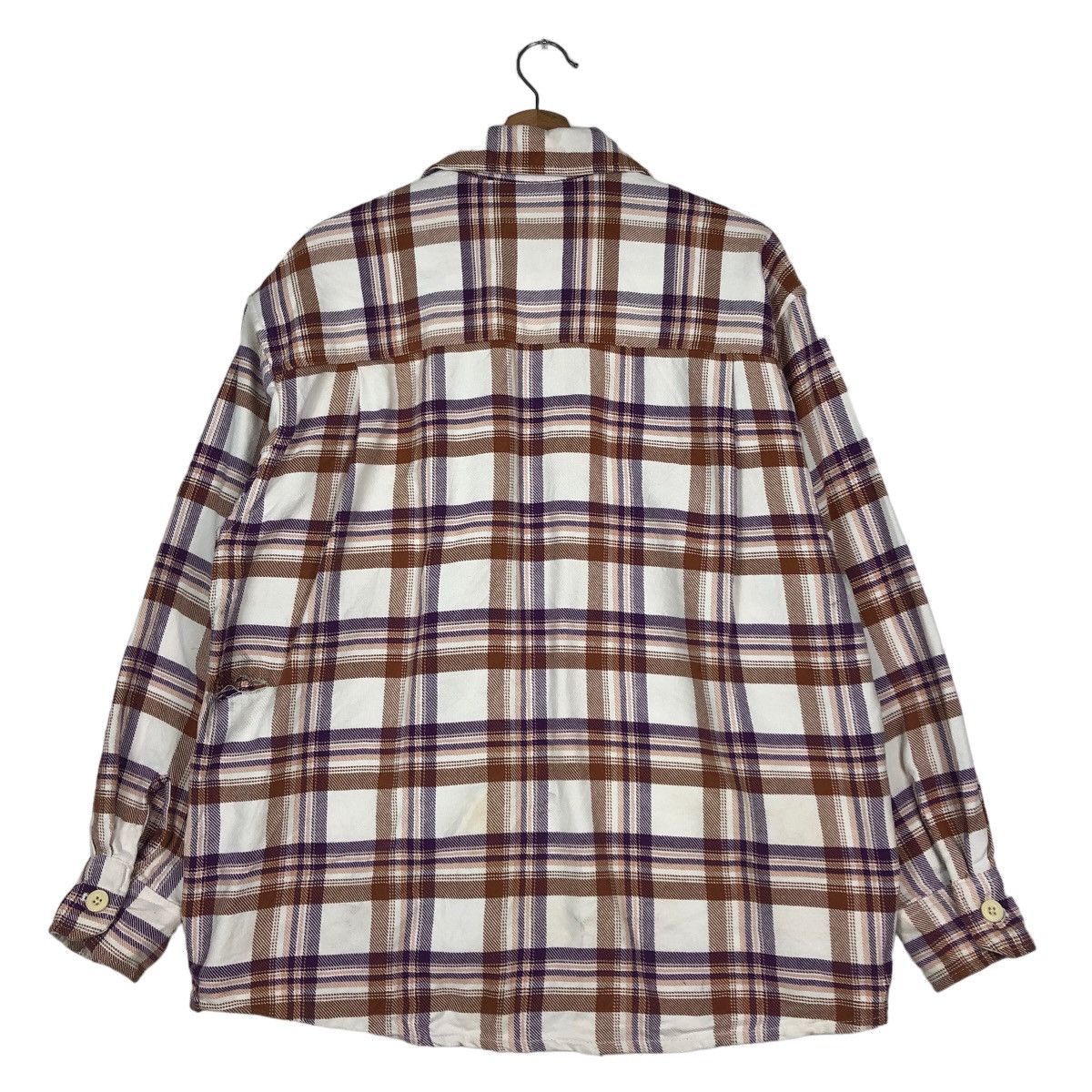 Issey Miyake Vintage Flannel Shirt Jacket GU Japan Tartan Design Checked Size US M / EU 48-50 / 2 - 8 Thumbnail