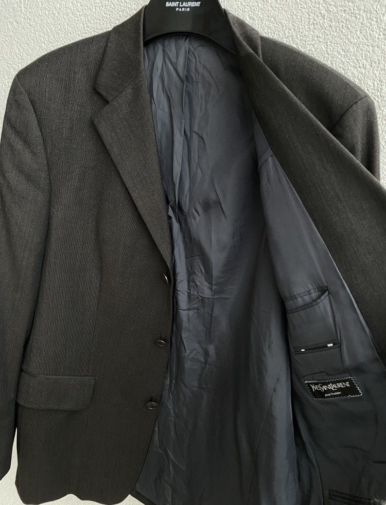 Yves Saint Laurent YSL Blazer Grey YSL Jacket Size US L / EU 52-54 / 3 - 7 Thumbnail