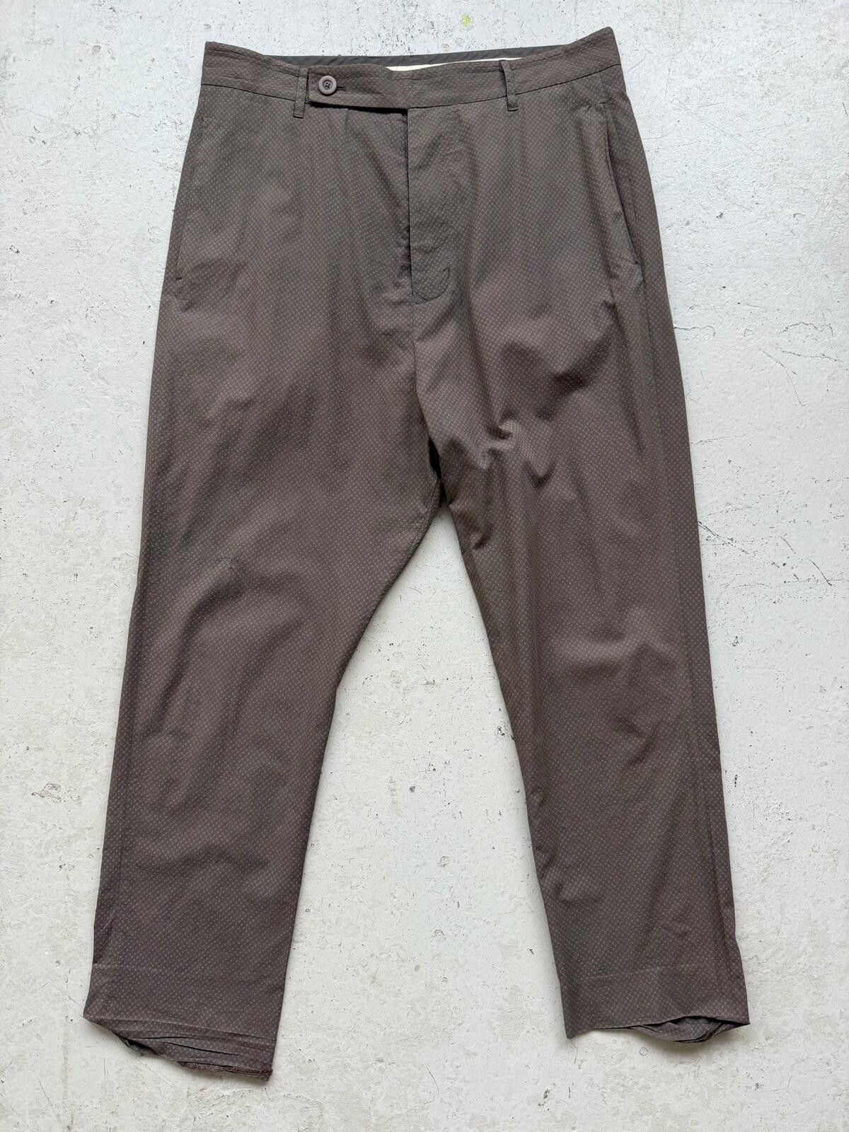 Rick Owens Rick Owens SS16 CYCLOPS Dark Dust Cotton Trousers (50) Size US 34 / EU 50 - 1 Thumbnail