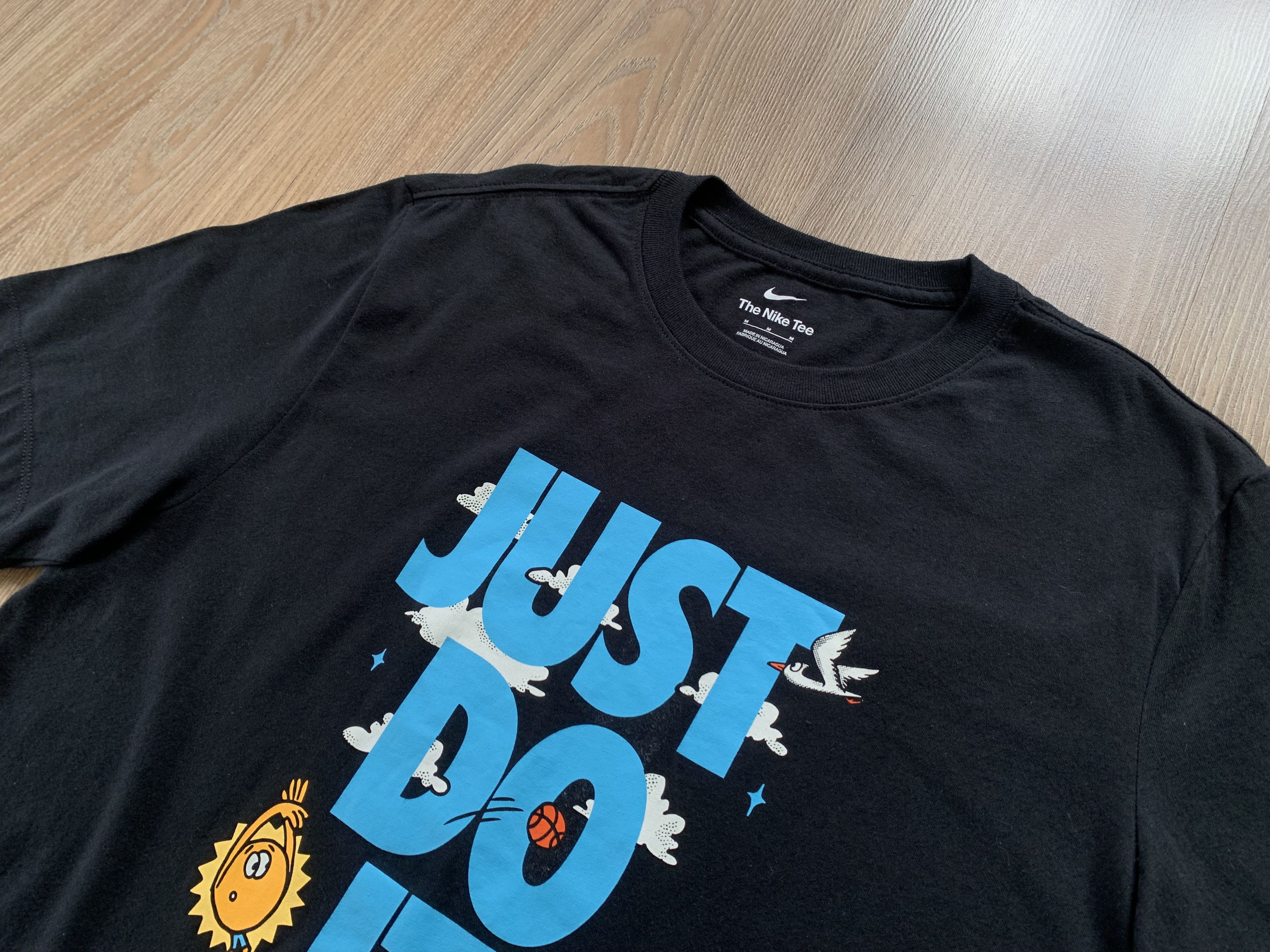 Nike The Nike Tee Black Cotton Printed T Shirt Size US M / EU 48-50 / 2 - 4 Thumbnail