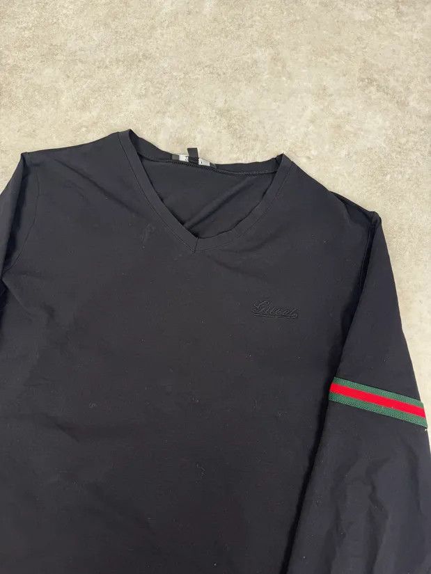 Gucci Gucci Black Striped Green & Red Longsleeve T-Shirt Size US S / EU 44-46 / 1 - 5 Thumbnail