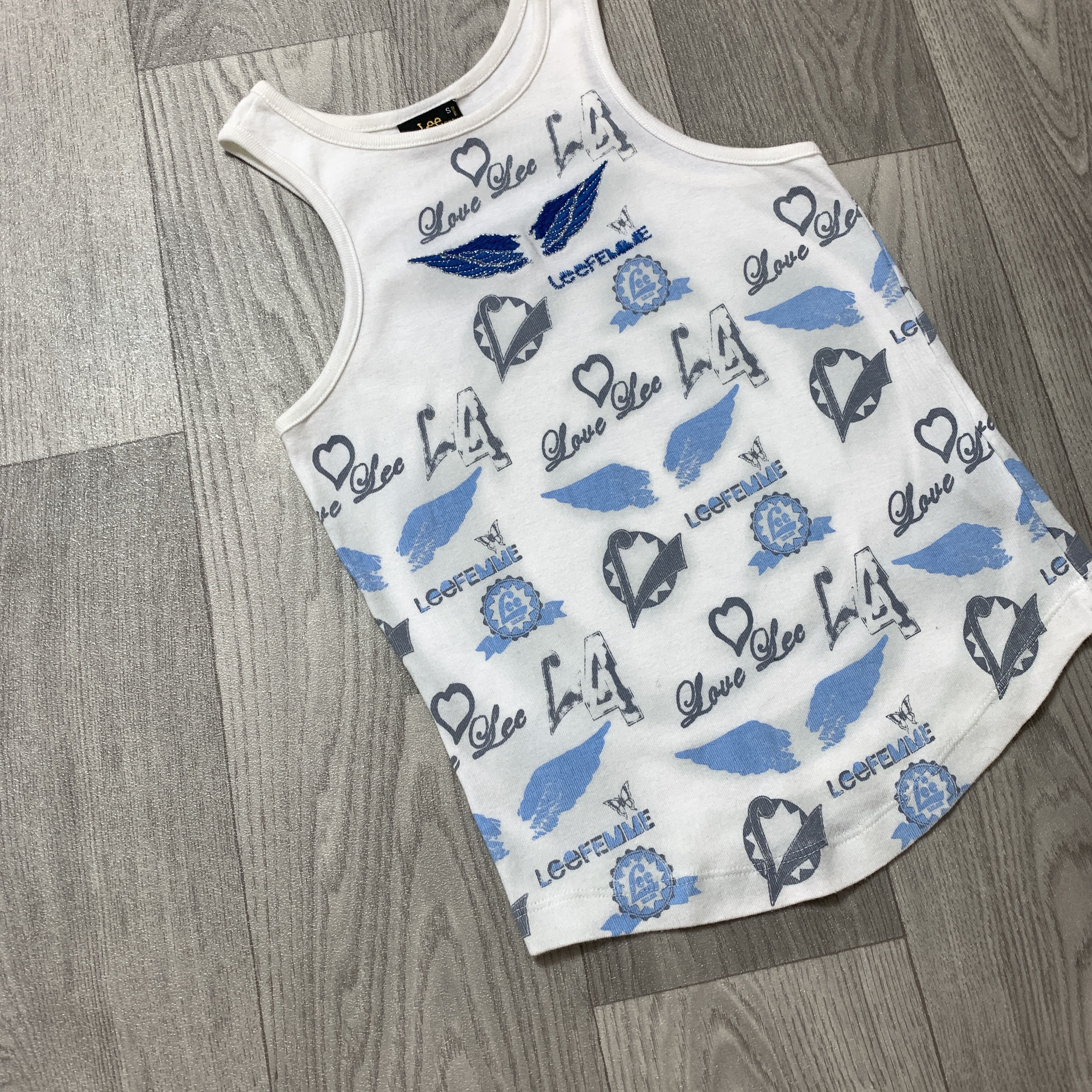 Lee Vintage Lee Femme Y2K White Tank Top Sleeveless Tee Shirt S Size S / US 4 / IT 40 - 4 Thumbnail
