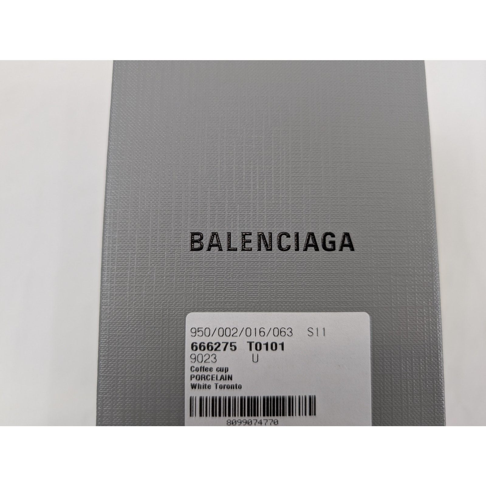 Balenciaga o1rshd1 Q:2/ Size:OS / Toronto Porcelain Coffee Cup in White Size ONE SIZE - 7 Thumbnail