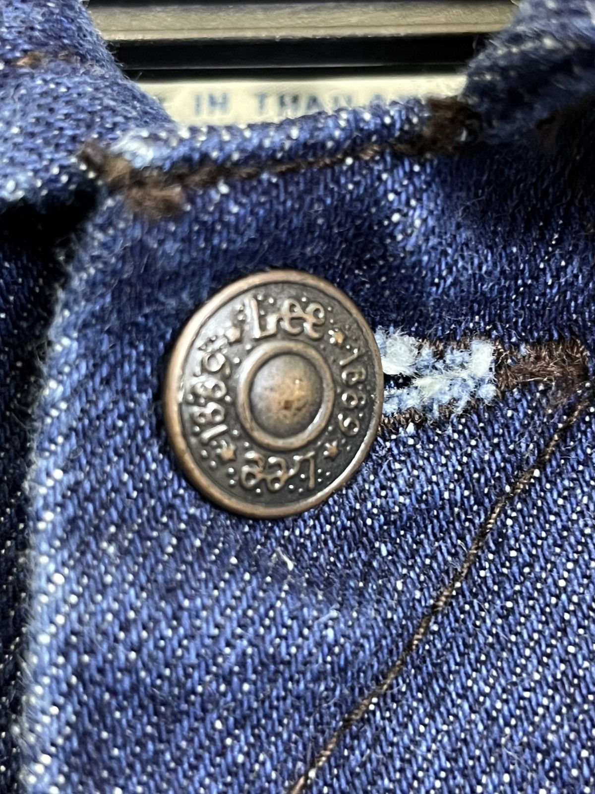 Lee Grail🔥Vintage 90s LEE wildcats Chelsea trucker denim jackets Size US S / EU 44-46 / 1 - 13 Thumbnail