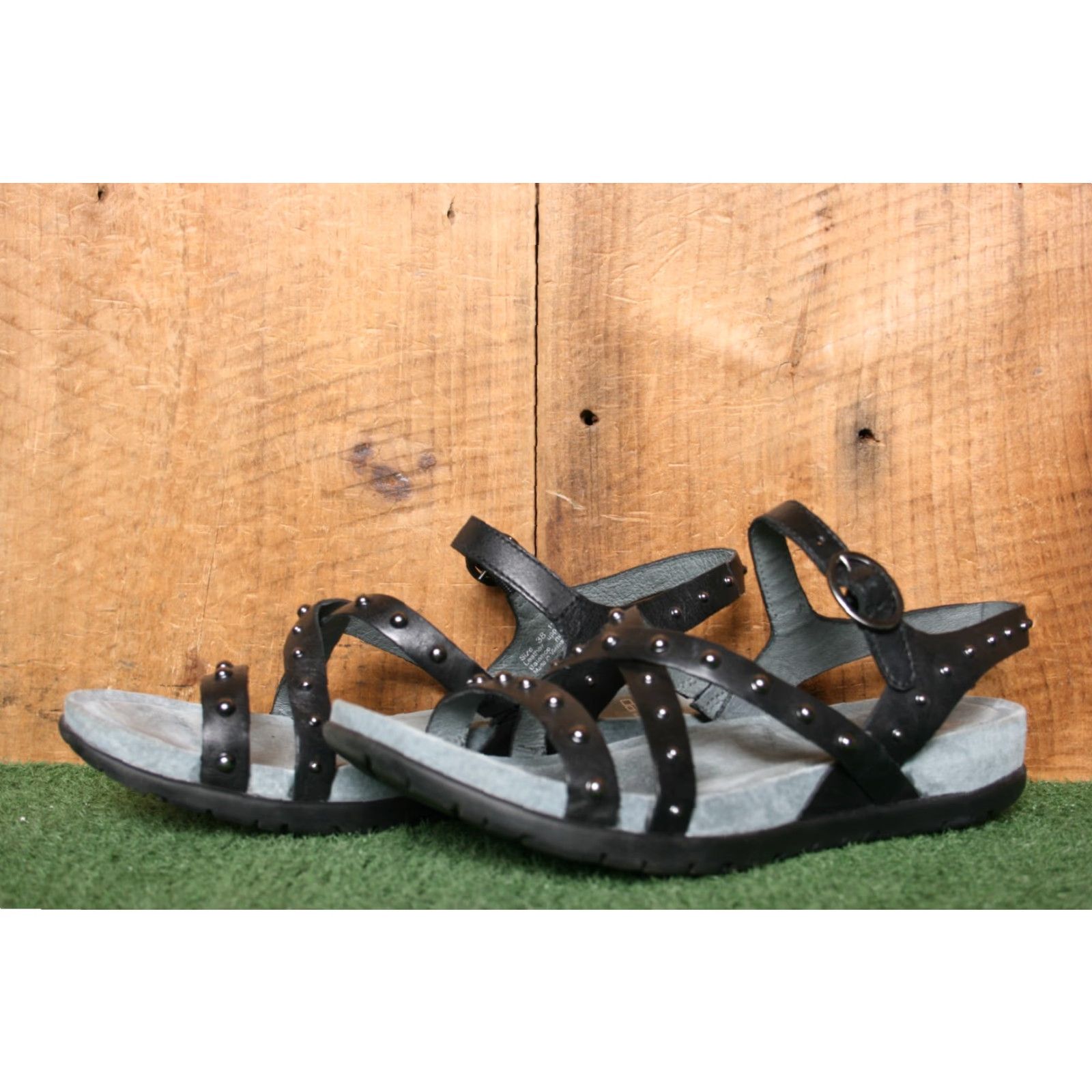 Dansko DANSKO Brigitte Studded Black Leather Strappy Slingback Sandals EU 38 US 7.5 Womens Size US 8 / IT 38 - 2 Thumbnail