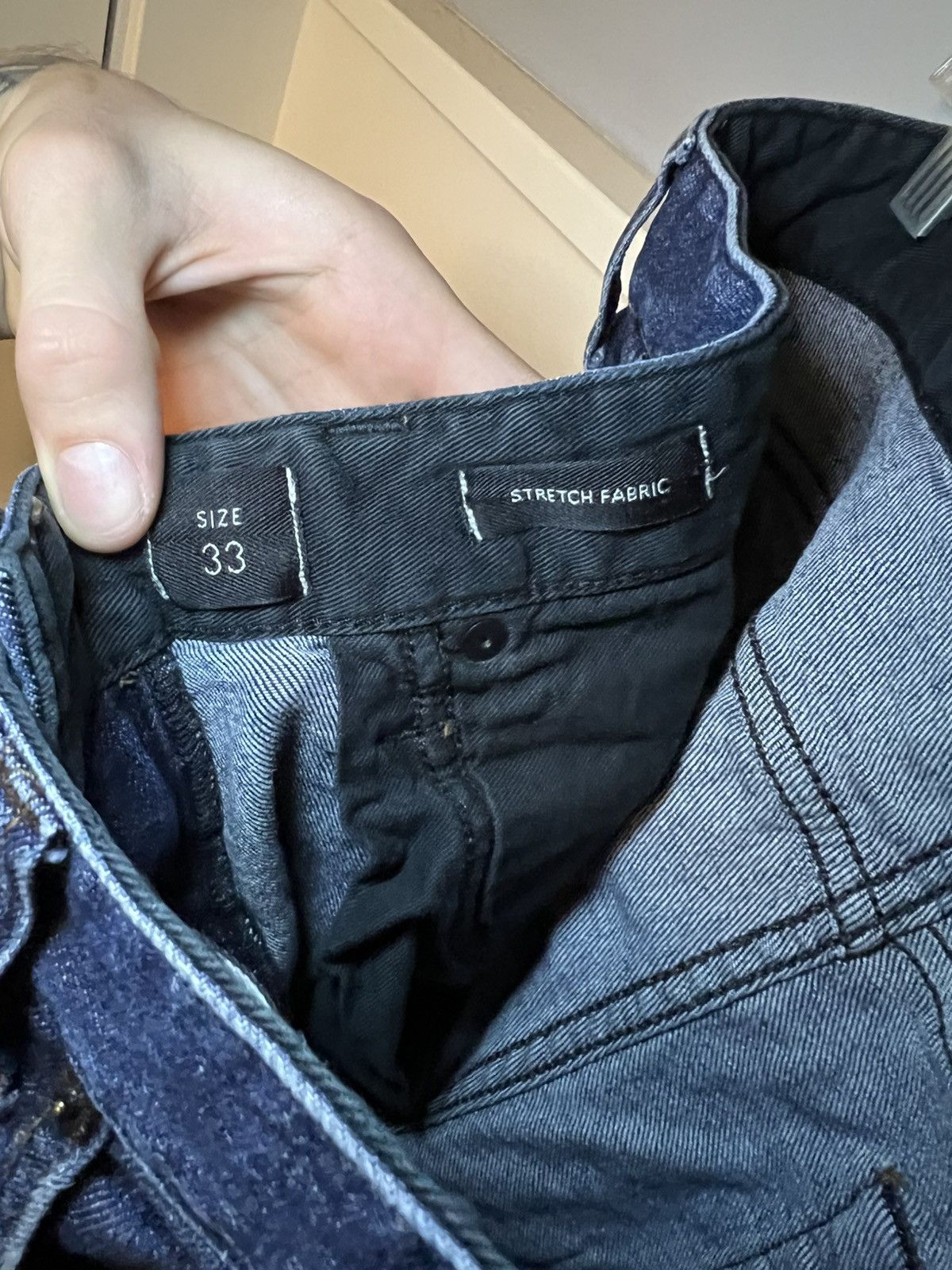 Armani Collezioni Vintage Armani Collezioni J06 slim fit low waist blue jeans Size US 33 - 15 Thumbnail