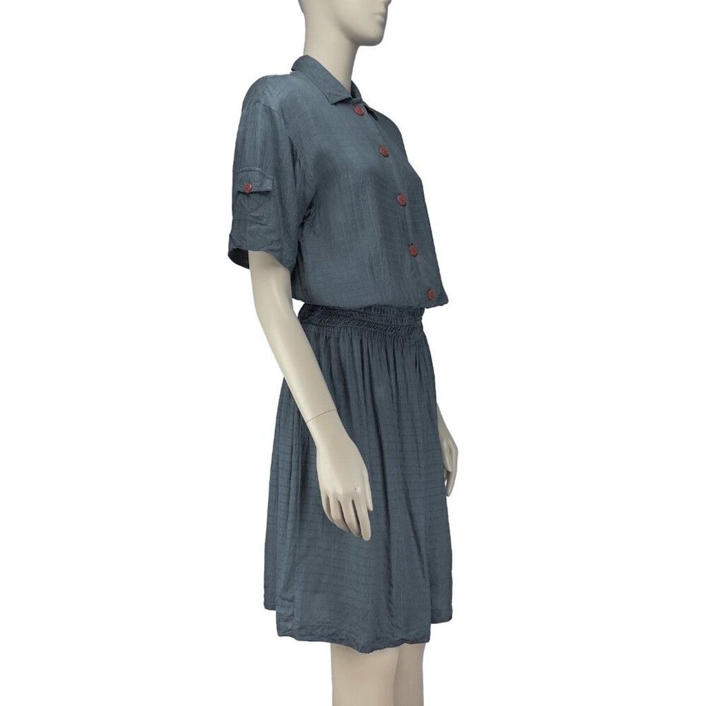 Saks Fifth Avenue 70's SAKS FIFTHHenaghan Designer Short Sleeves Midi Dress S Size S / US 4 / IT 40 - 1 Thumbnail