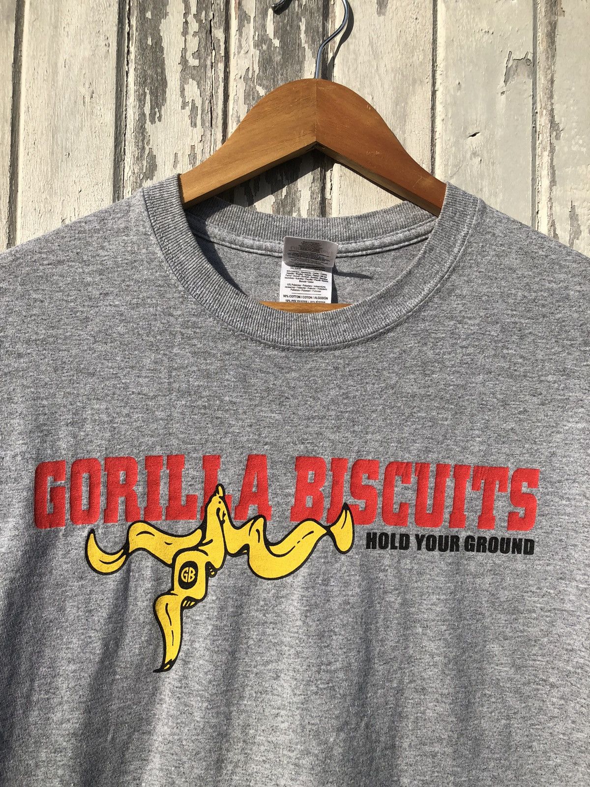 Band Tees × Vintage Vintage Y2K Gorilla Biscuits Hold Your Ground Tshirt Size US M / EU 48-50 / 2 - 10 Thumbnail