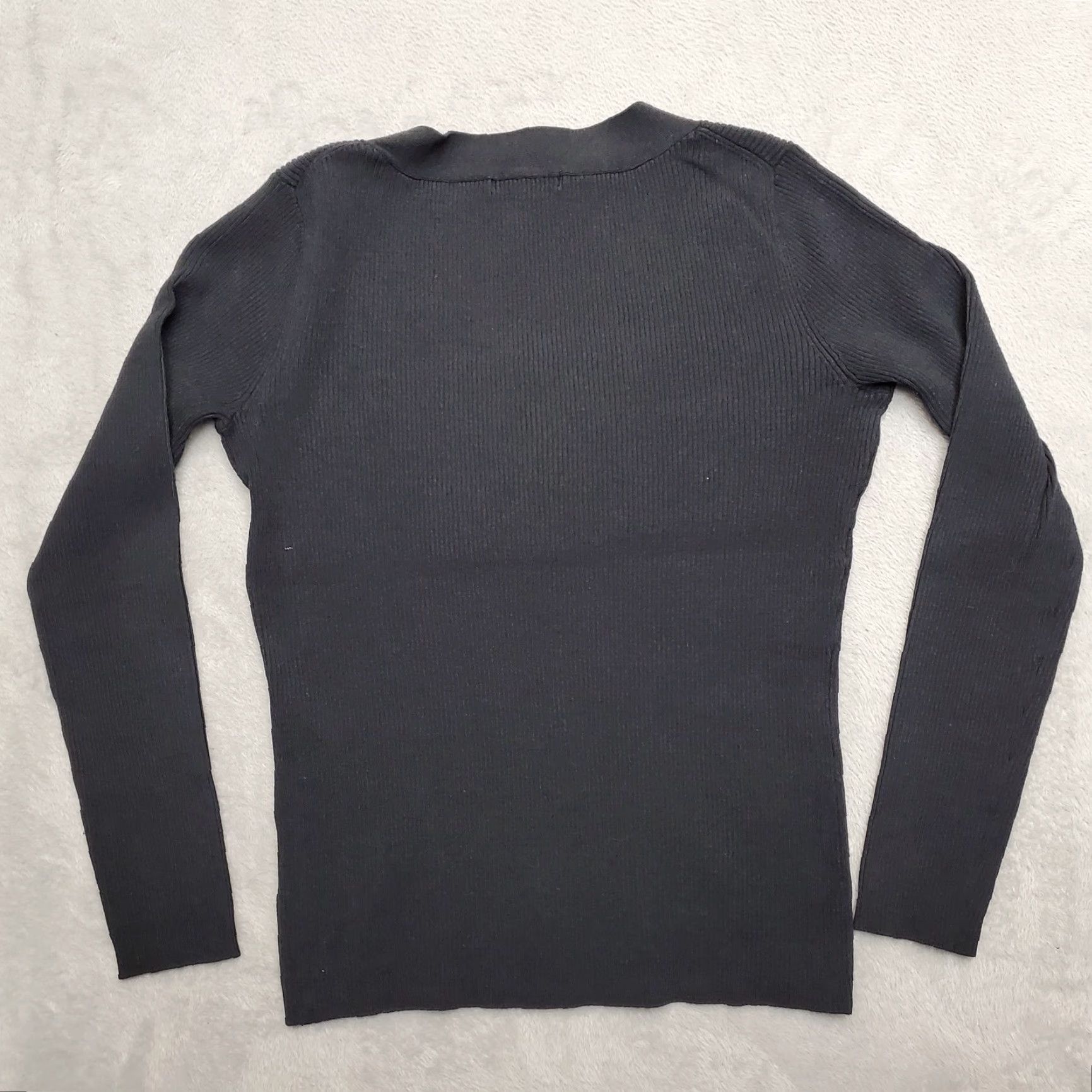 Madison VINTAGE Madison Studio Sweater Women S Black Rib knit Long Sleeve Silk Blend Casual Size S / US 4 / IT 40 - 7 Thumbnail