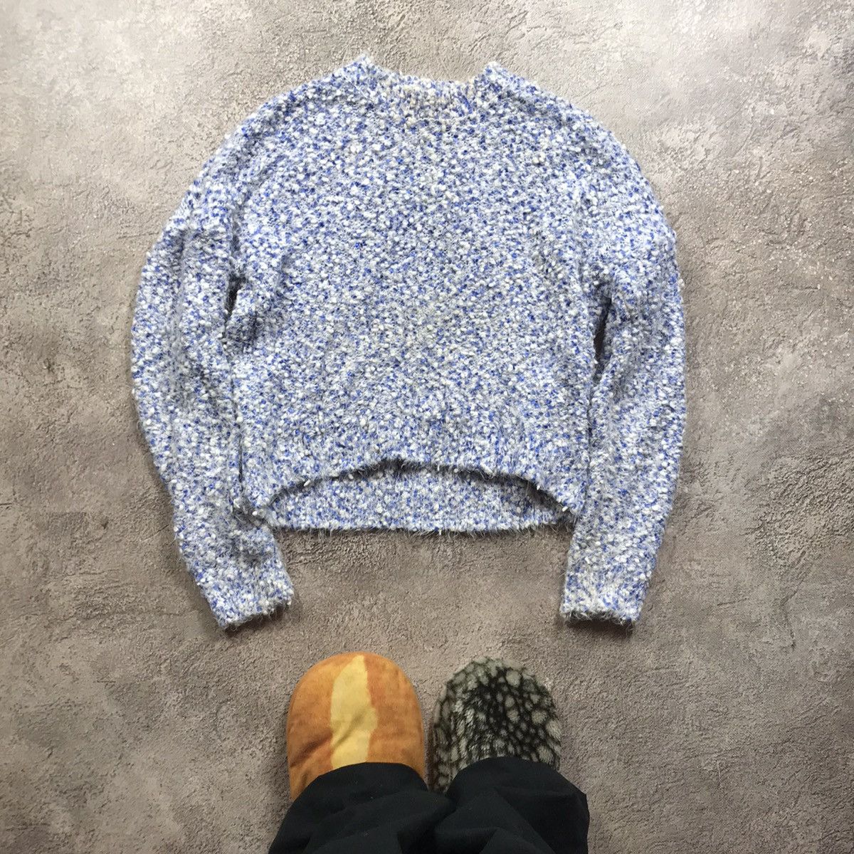 Japanese Brand Vintage Y2K ABSTRACT MOHAIR SWEATER Knitted Oversized 90s Size M / US 6-8 / IT 42-44 - 1 Thumbnail