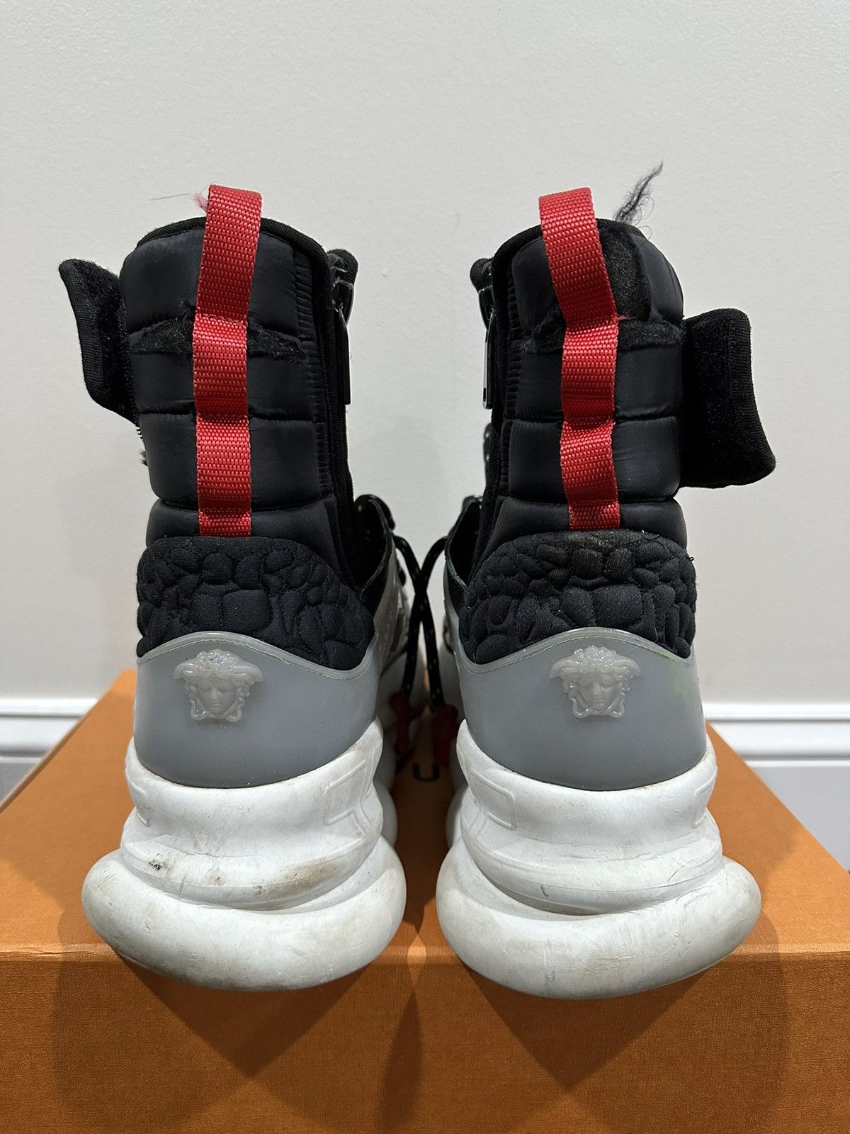 Versace Versace Chain Reaction Nylon Padded High Combat Boot Sneaker Size US 11 / EU 44 - 6 Thumbnail