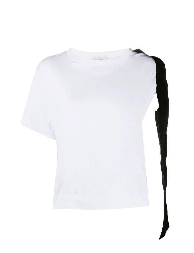 Dries Van Noten dries van noten Black ribbon irregular T-shirt Size US XS / EU 42 / 0 - 1 Thumbnail