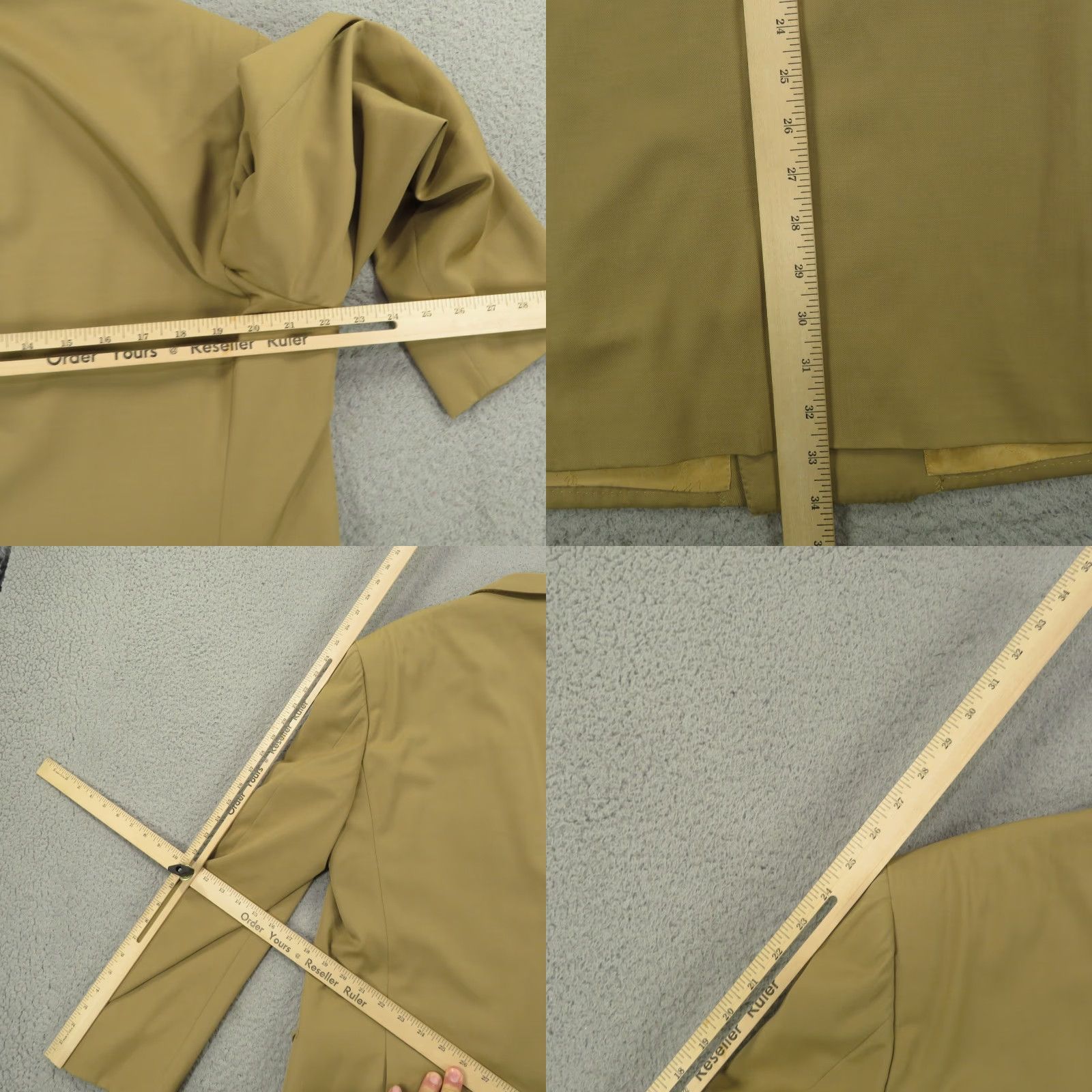 Brioni Brioni Blazer 44L Tan Wool 6 Button Double Breasted Sport Coat Jacket Six Khaki Mens Regular Jacket Size 44R - 11 Thumbnail