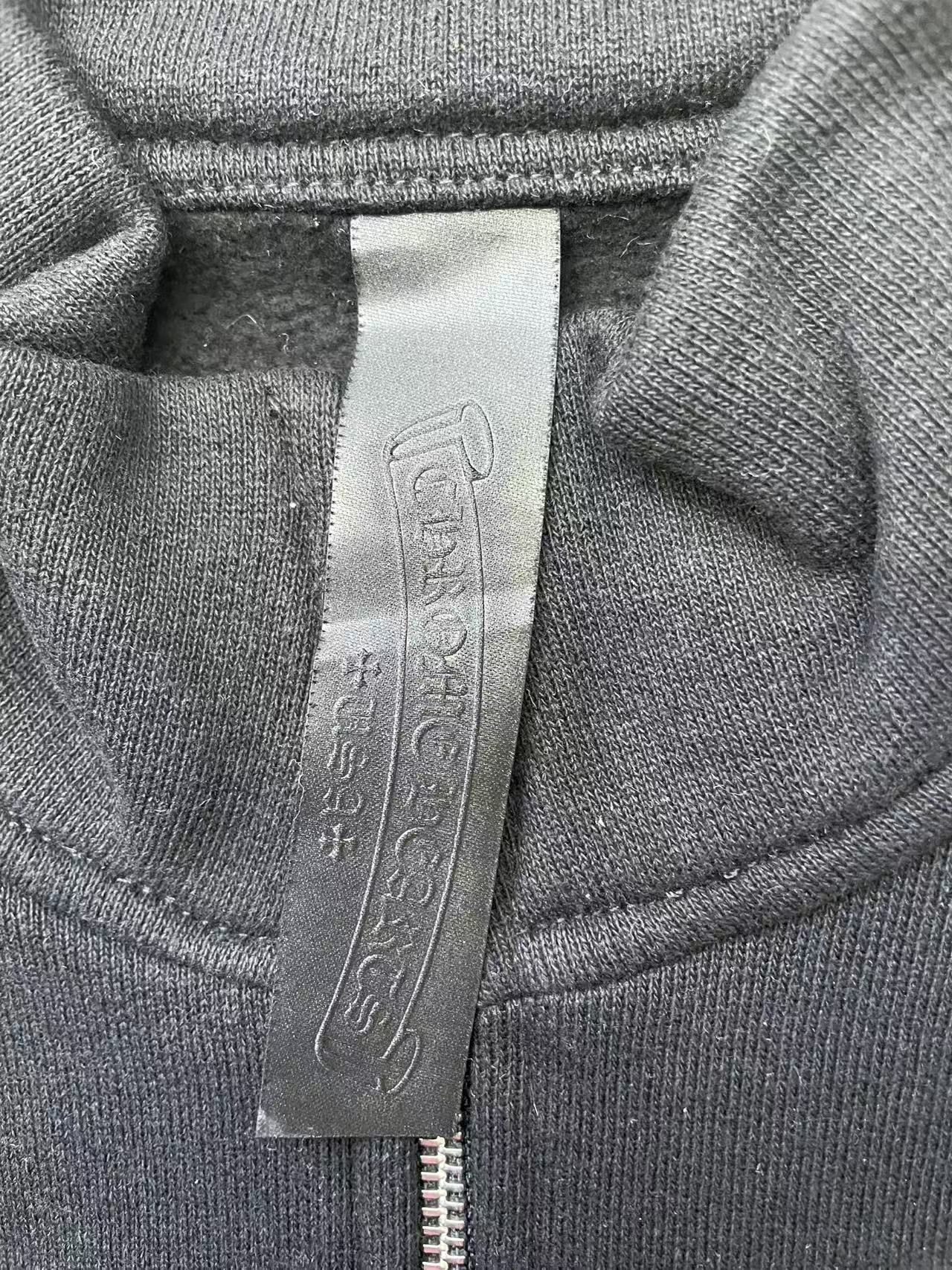 Chrome Hearts Chrome Hearts Black Triple Cross Half Zip Sweatshirt Size US S / EU 44-46 / 1 - 4 Thumbnail