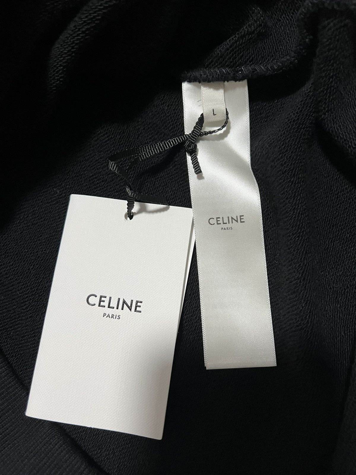 Celine Celine Studded Sweatshirt Hoodie Black Size US L / EU 52-54 / 3 - 8 Thumbnail