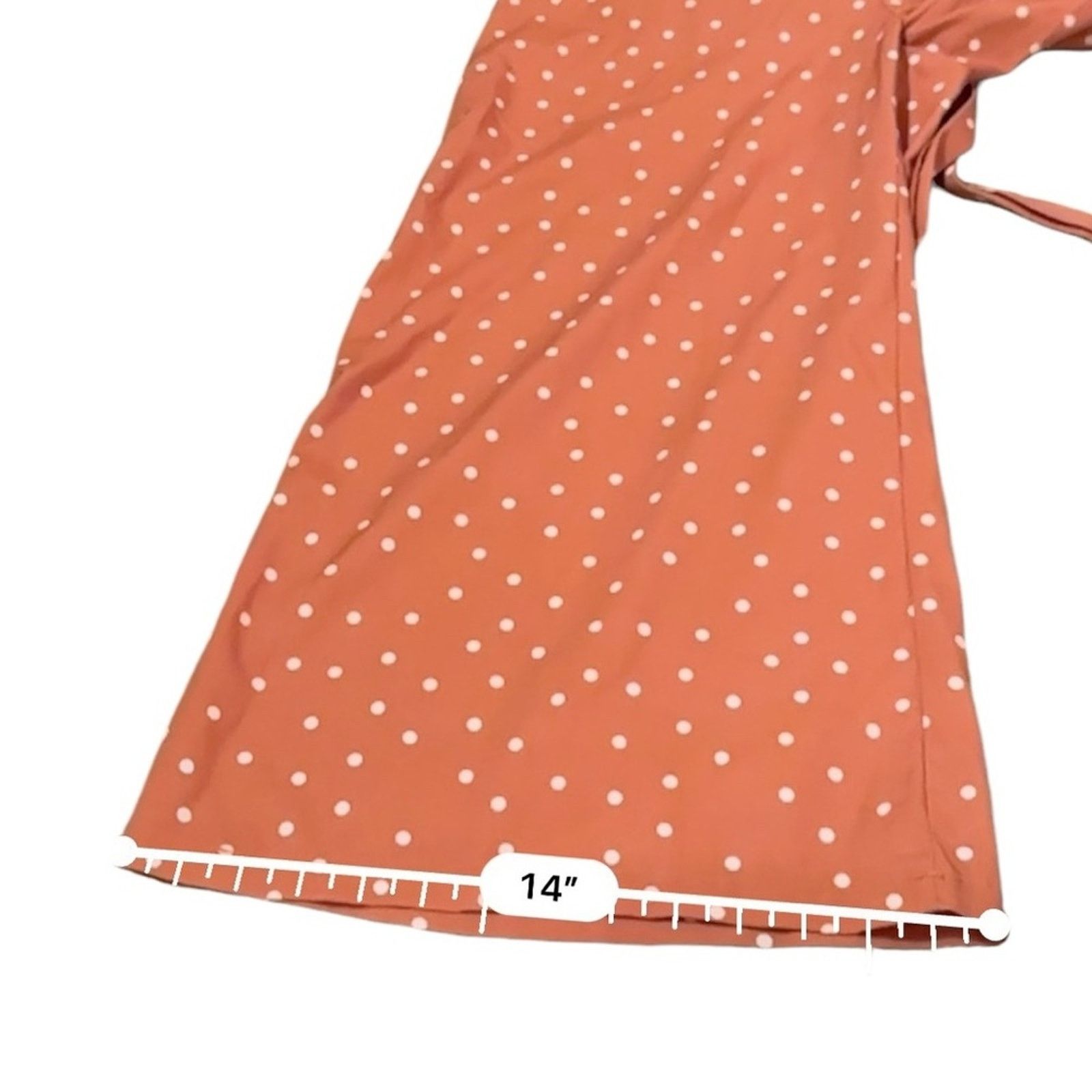 REVOLVE Stylestalker Laurel Orange White Polka Dot Cropped Jumpsuit Size 30" / US 8 / IT 44 - 16 Thumbnail