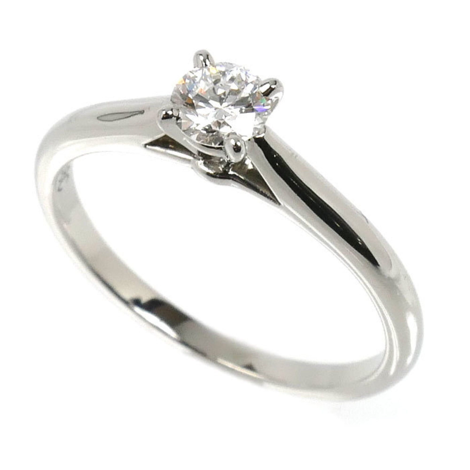 Cartier Cartier Pt950 Platinum Solitaire 1895 Ring with 0.20ct Diamond, Size 47, 2.3g, Women's Size ONE SIZE - 1 Thumbnail
