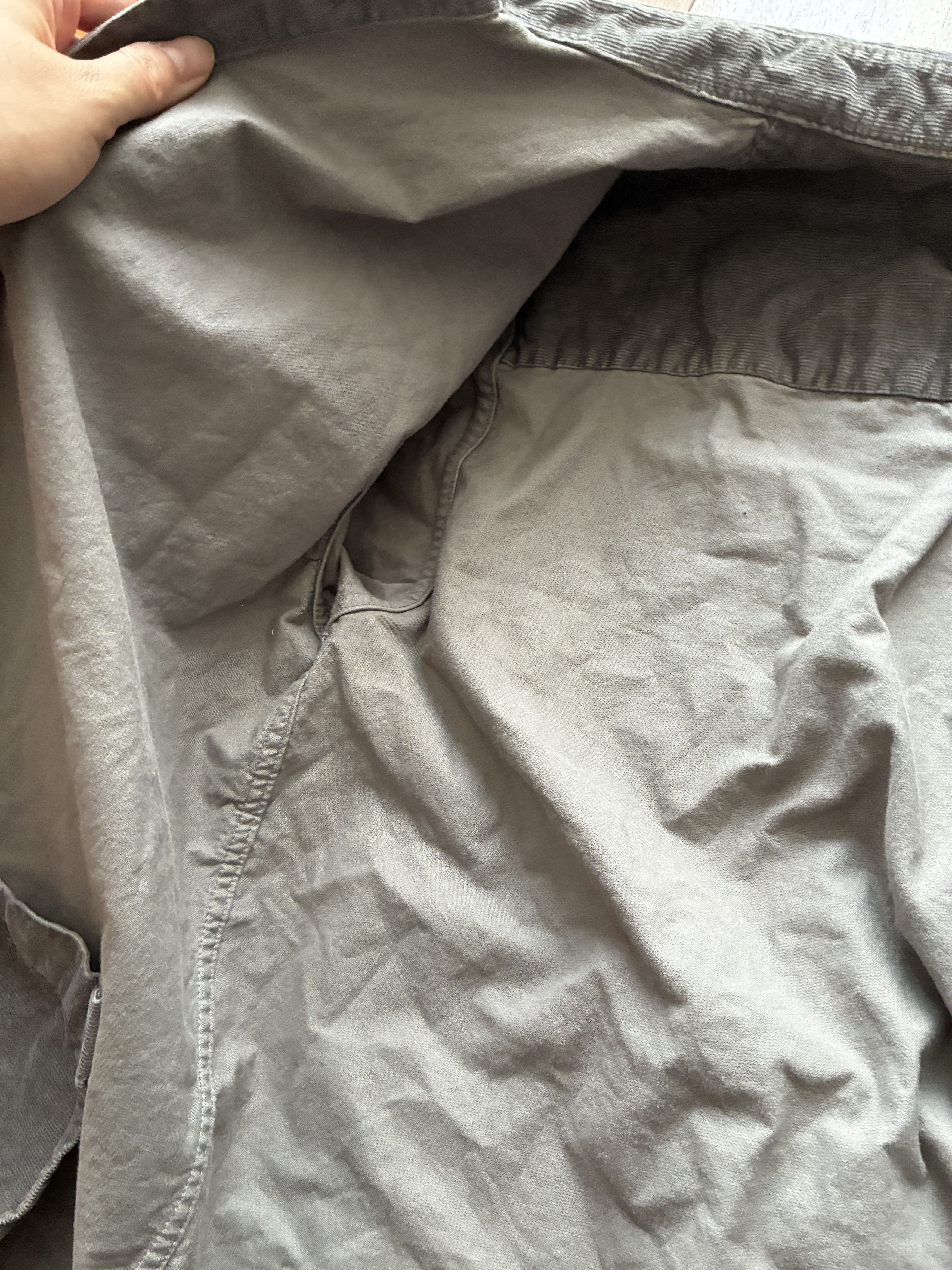 Everlane Everlane Gray Corduroy Button Up Shirt - Women's XS Size XS / US 0-2 / IT 36-38 - 5 Thumbnail