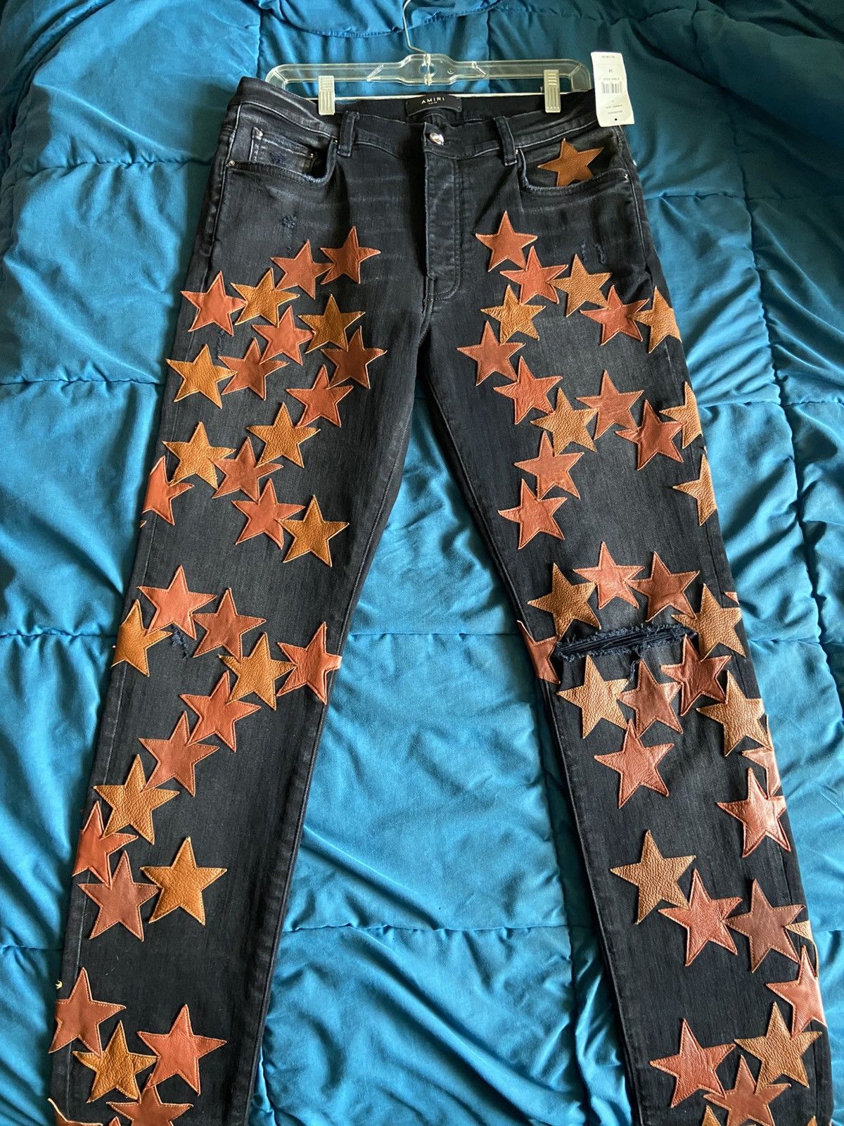 Amiri x Chemist Orange Star Jeans Mens size 34