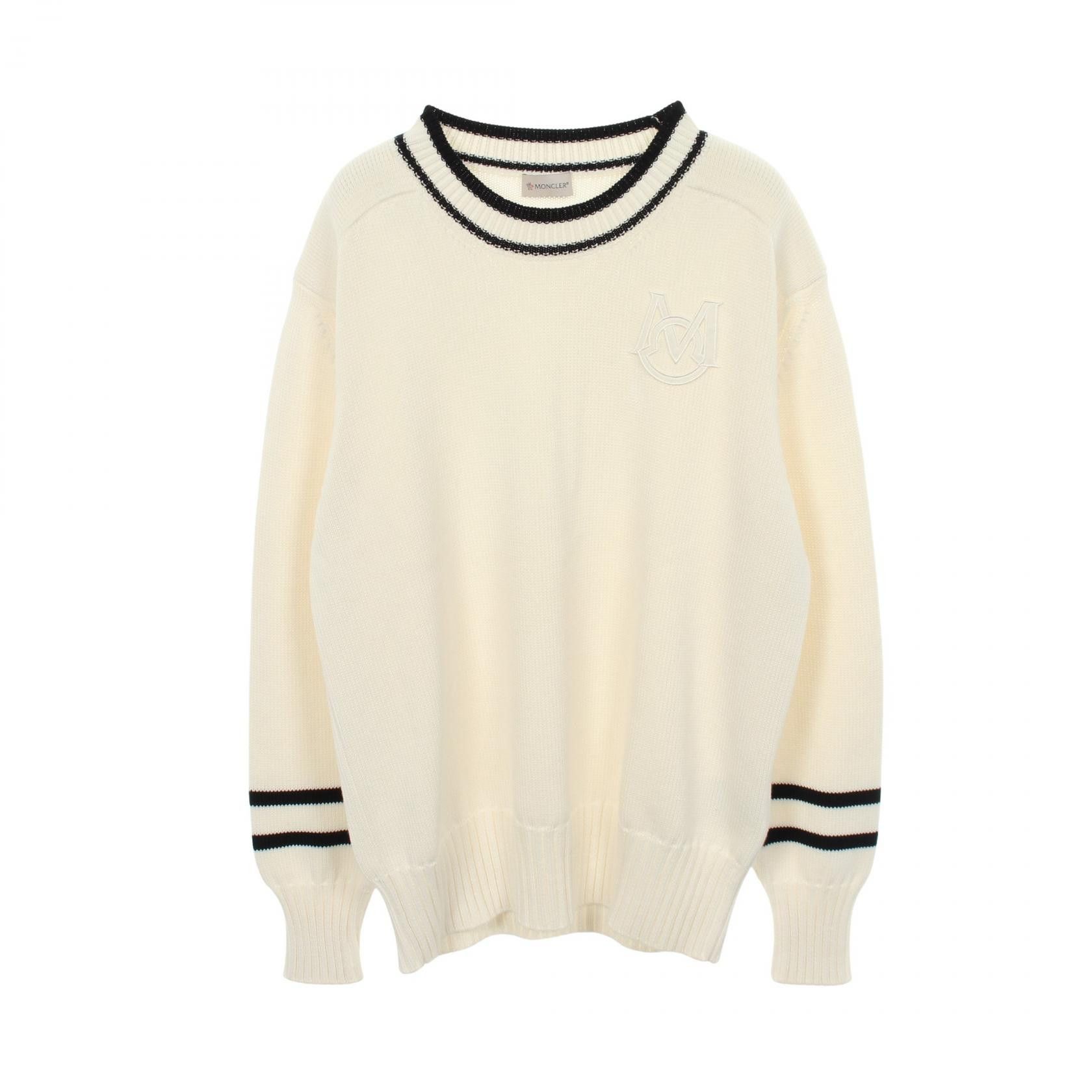 Moncler Moncler Moncler Cotton Knit Top Textile Tops 9C00002 DUTY FREE for USA Size ONE SIZE - 1 Thumbnail