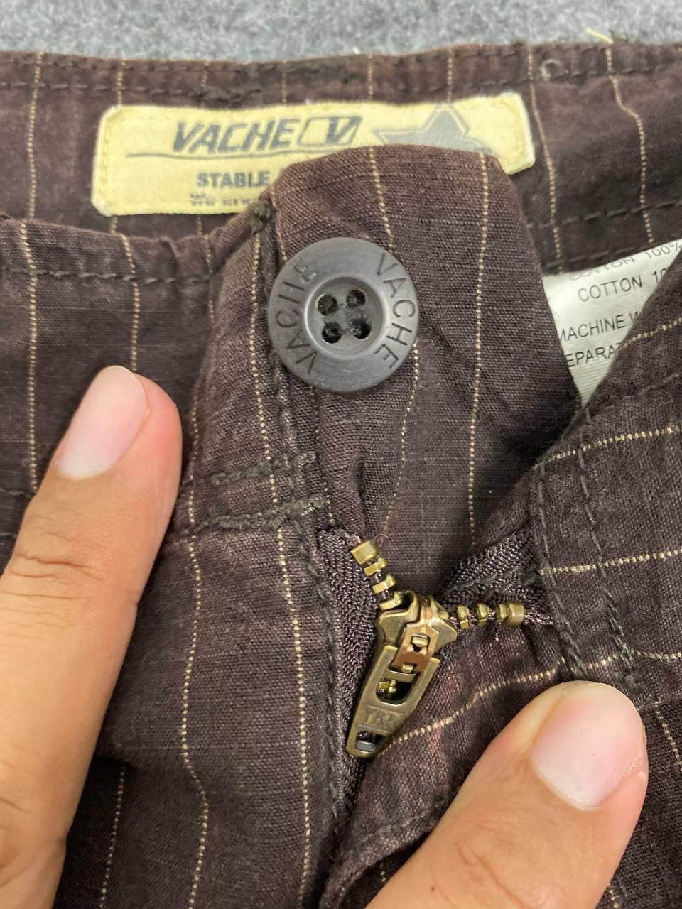 Japanese Brand vintage japanese brands striped cargo pants sunfaded Size US 35 - 8 Thumbnail