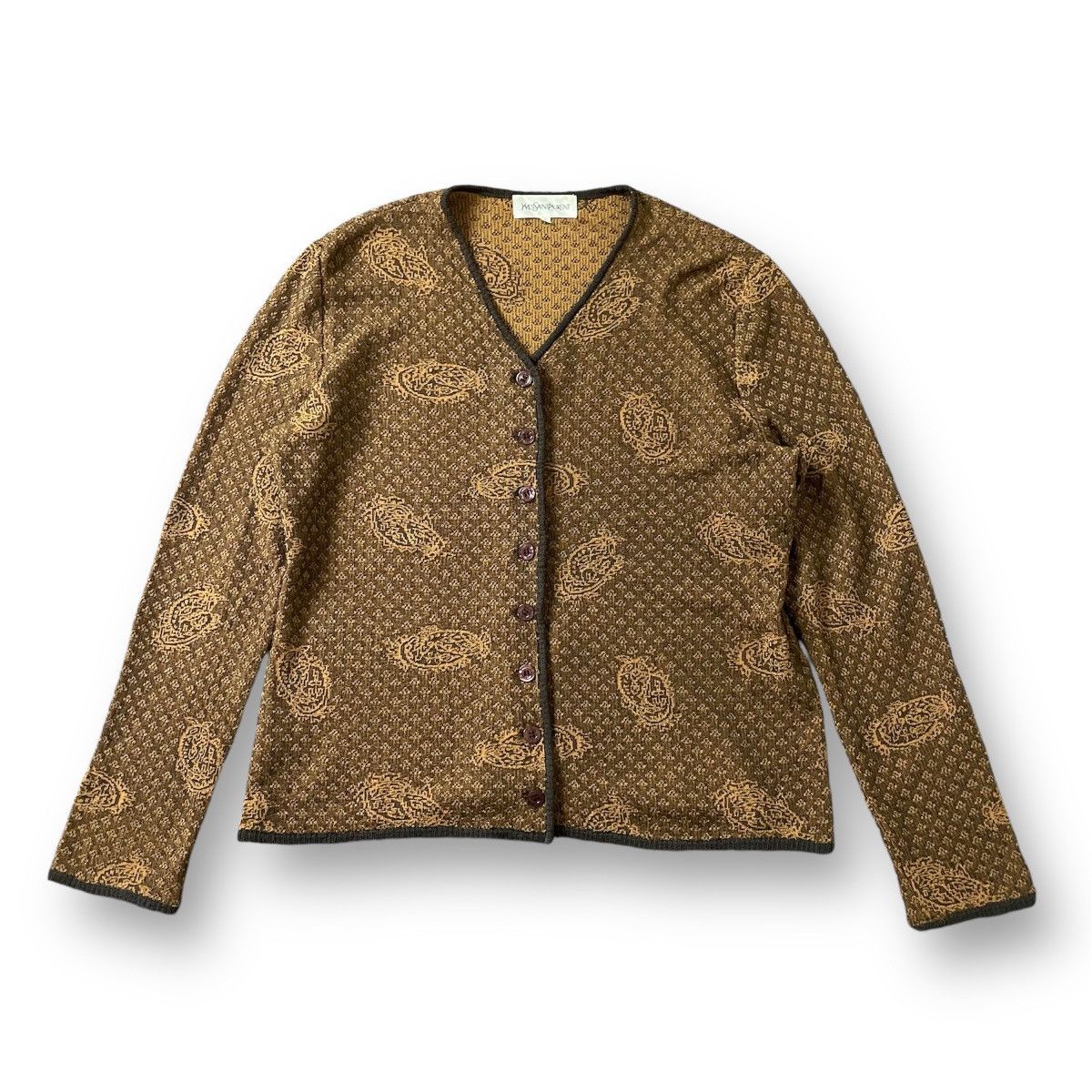 Designer × Vintage × Yves Saint Laurent Yves saint laurent cardigan Size US L / EU 52-54 / 3 - 1 Thumbnail