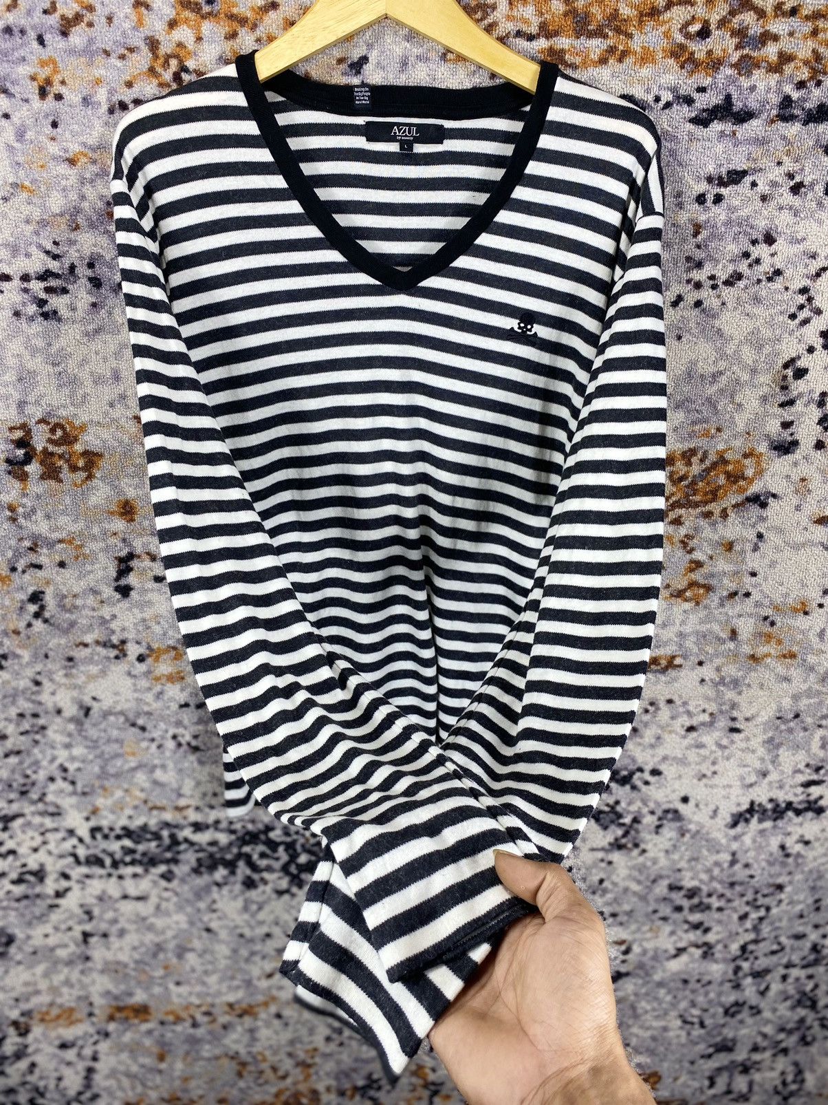 Japanese Brand Azul striped mini skul Ifsixwasnine Punk style Size US L / EU 52-54 / 3 - 2 Thumbnail