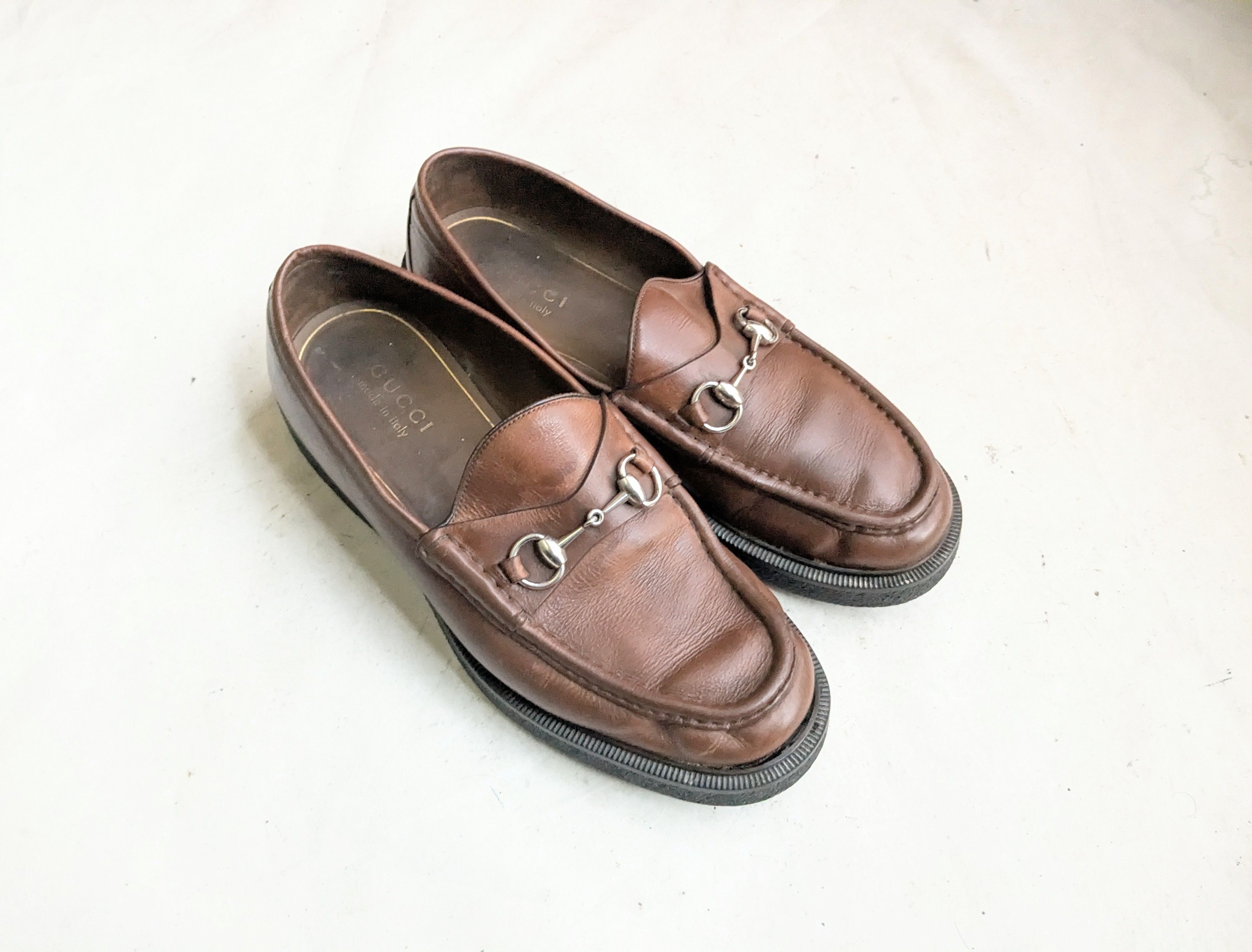 Gucci Gucci Horsebit Driving Loafers Brown Leather 10 Buckle Size US 10 / EU 43 - 1 Thumbnail