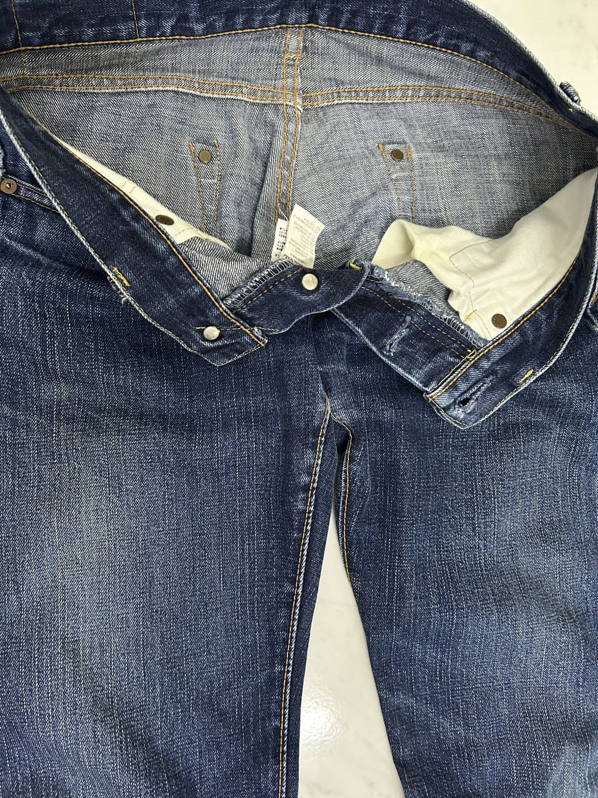Eternal VINTAGE ETERNAL COMFORTABLE JEANS SELVEDGE FLARE DESIGN Size US 32 / EU 48 - 3 Thumbnail
