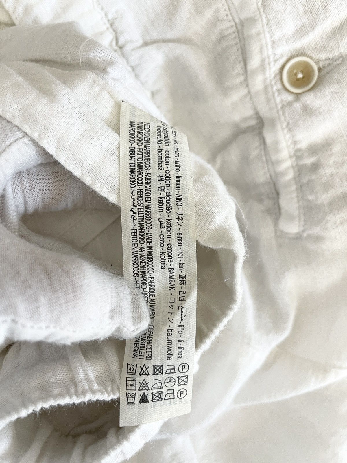 Designer STEAL! Zara Drawstrings White Leisure Pants Size US 36 / EU 52 - 8 Thumbnail